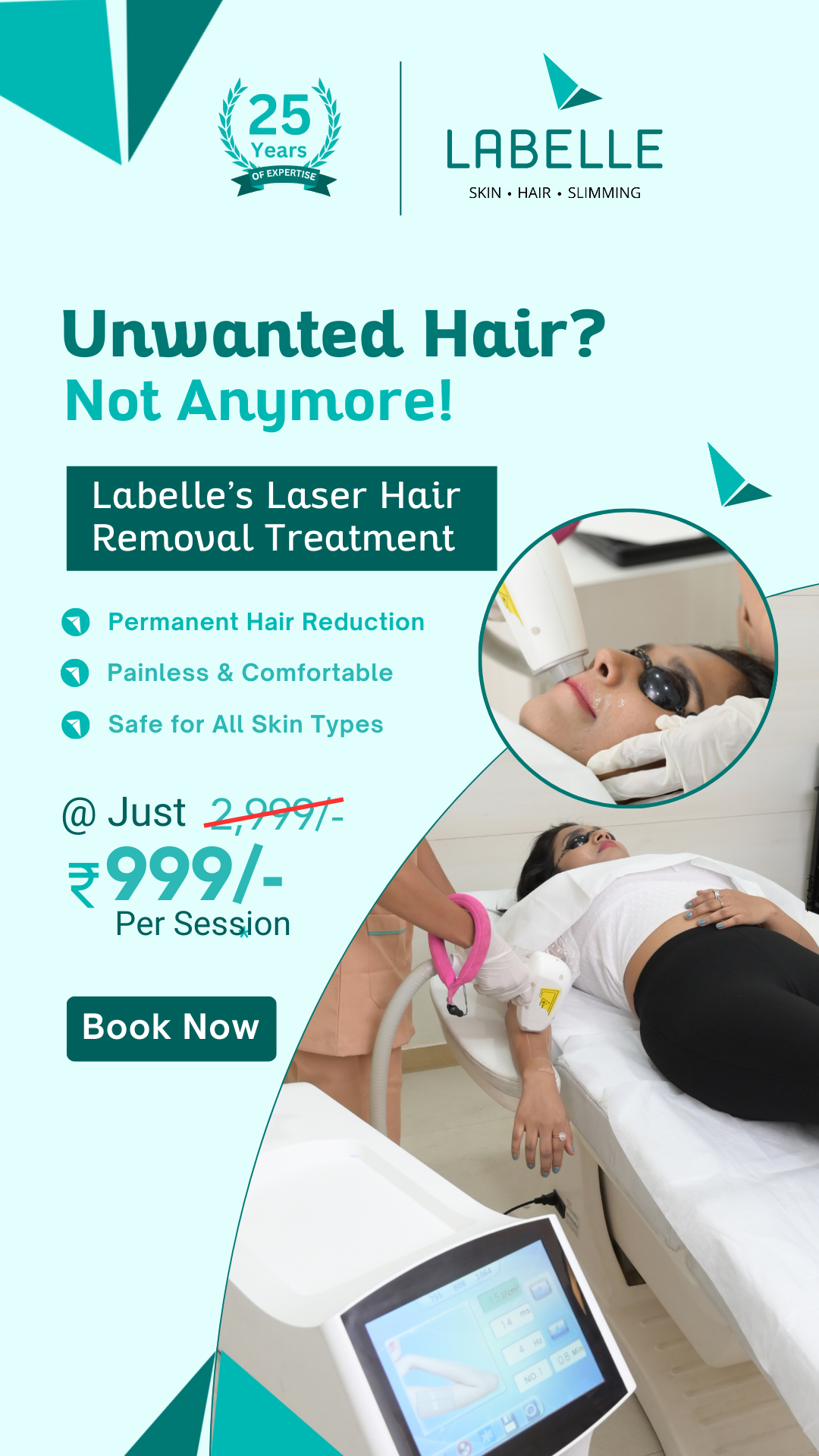 La Belle Slimming, Skin and Hair Clinics Facebook ad