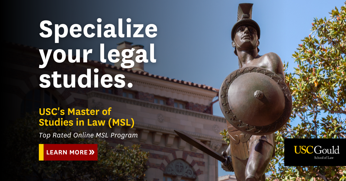 USC Gould School of Law Facebook ad