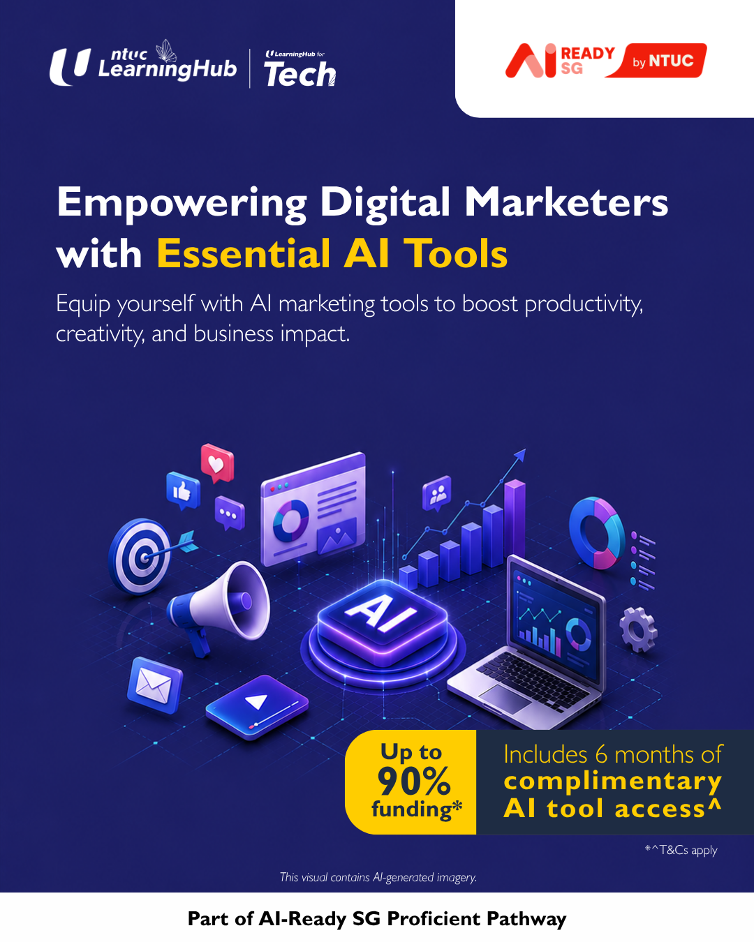 NTUC LearningHub Facebook ad: Empowering Digital Marketers with Essential AI Tools