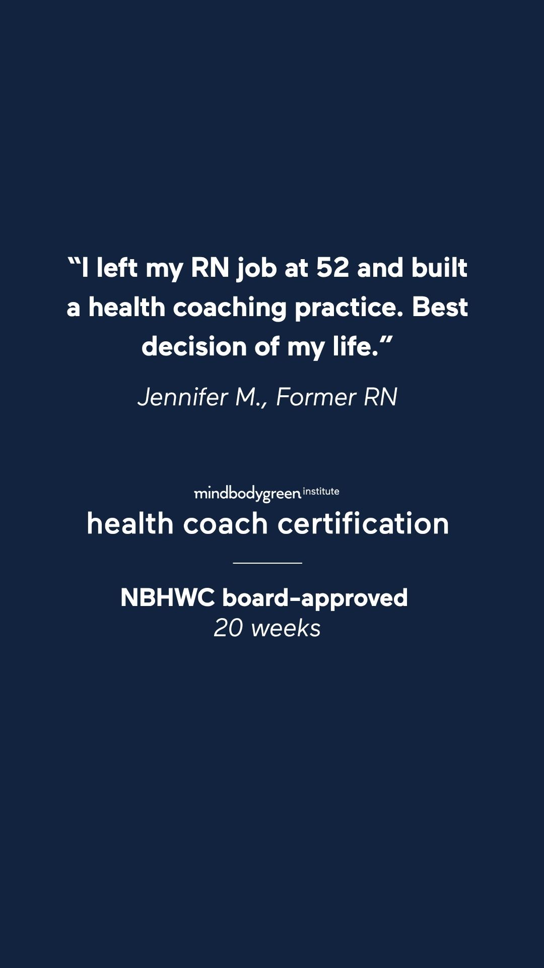 mindbodygreen Institute Facebook ad