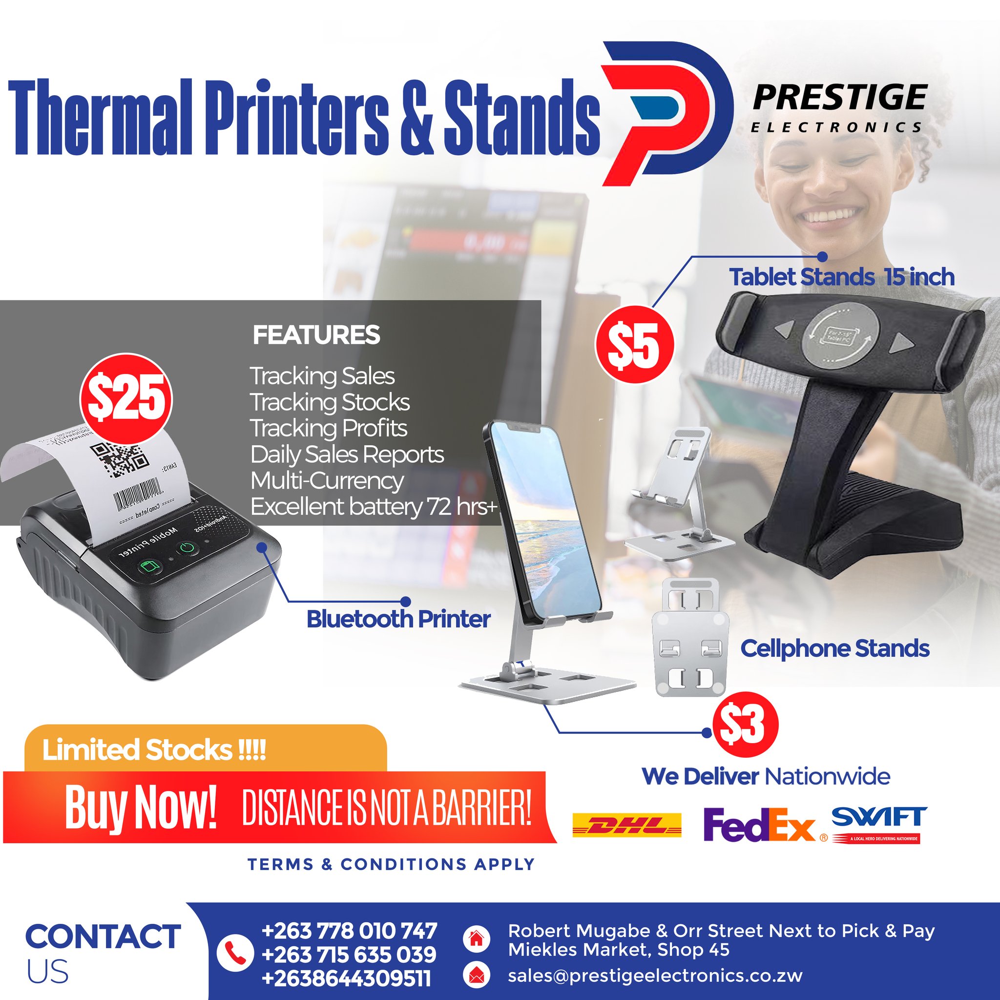 Prestige Electronics Facebook ad: ICT Gadgets At Affordable & Reliable Prices One…
