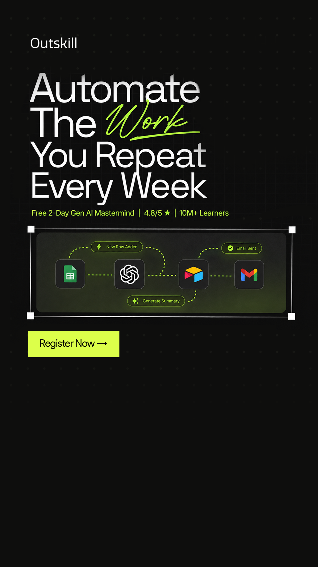 Outskill Facebook ad