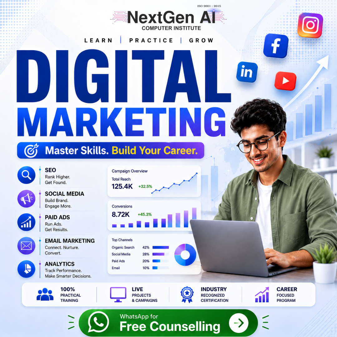 NextGen AI Computer Institute Facebook ad: Digital Marketing Course in Kurla