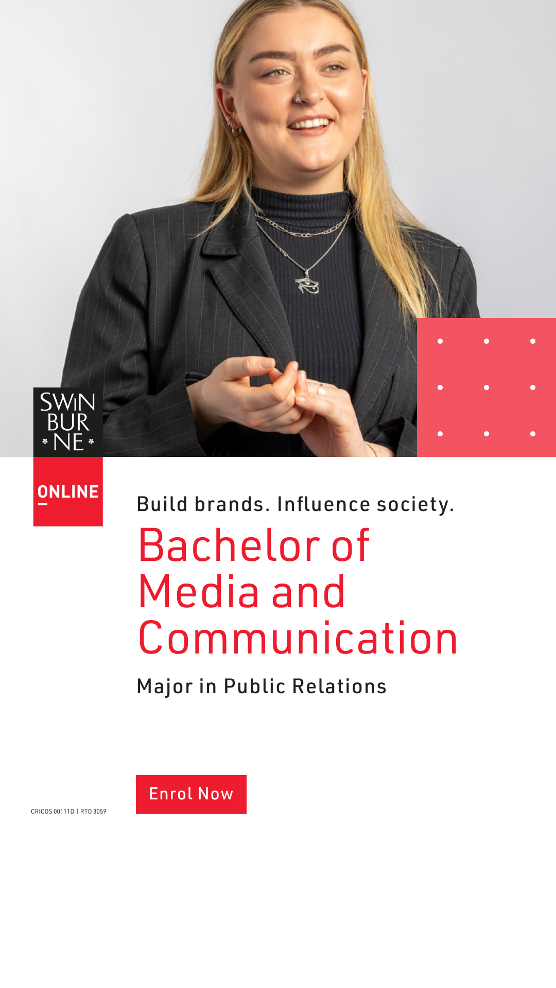 Swinburne Online Facebook ad