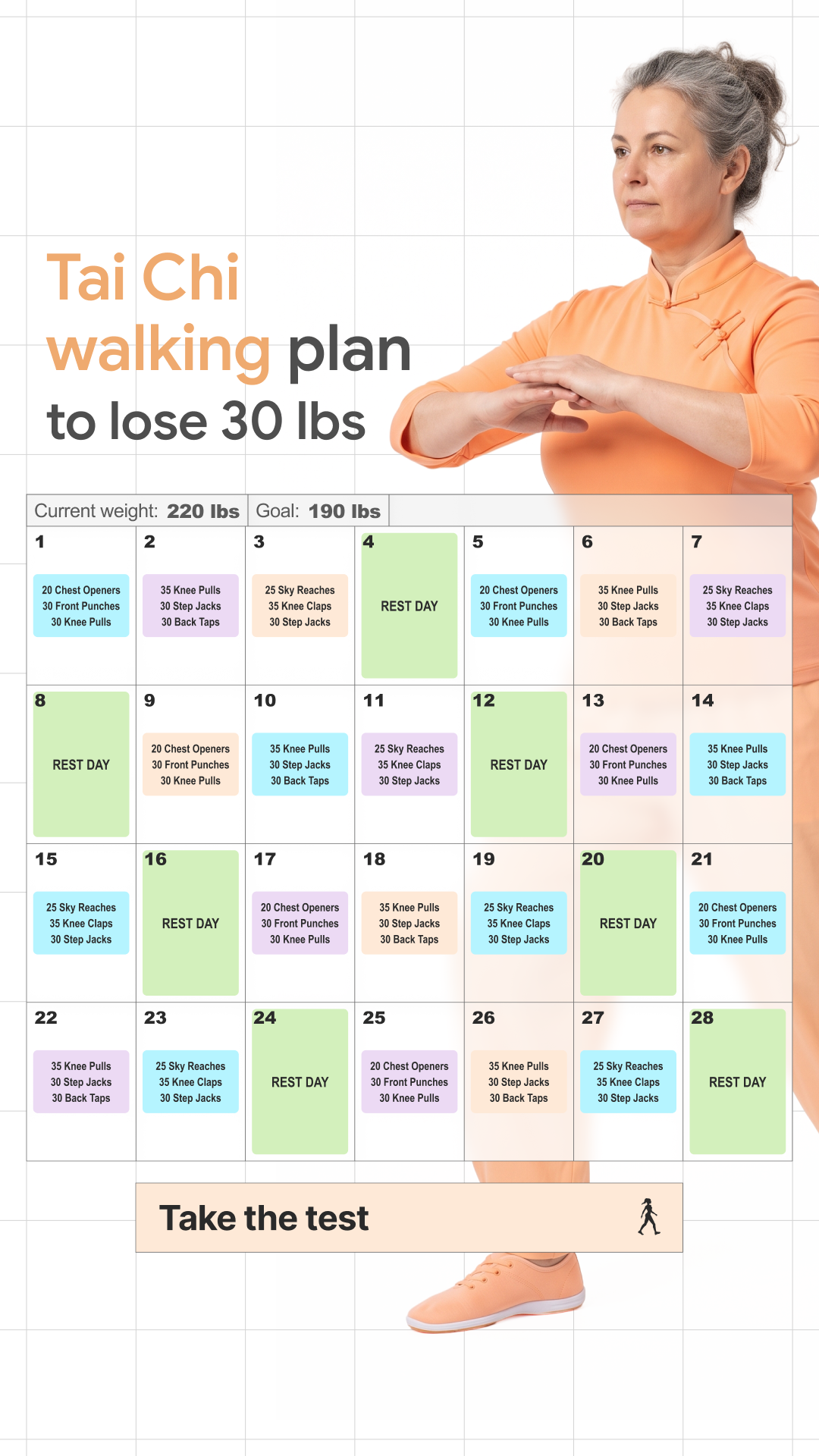 WalkFit Daily Walking Plan Facebook ad