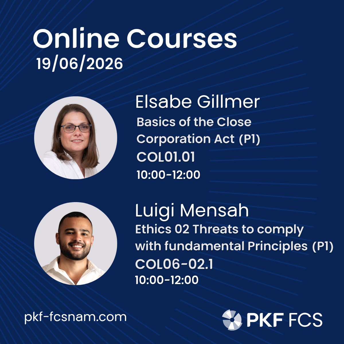 PKF FCS Namibia Facebook ad: ๐ง๐ต๐ถ๐ ๐๐ฟ๐ถ๐ฑ๐ฎ๐!