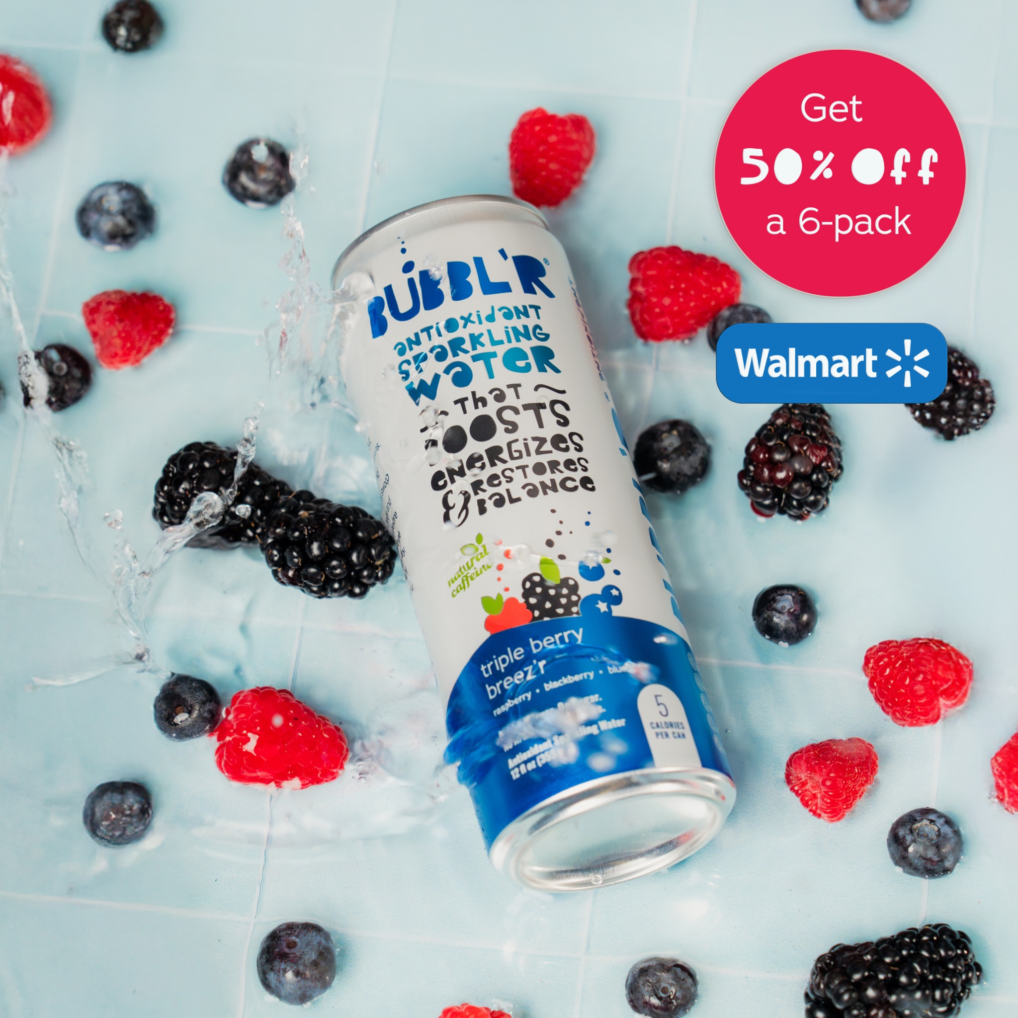 BUBBL'R Facebook ad: Meet water's bubblier & more energetic best friend…