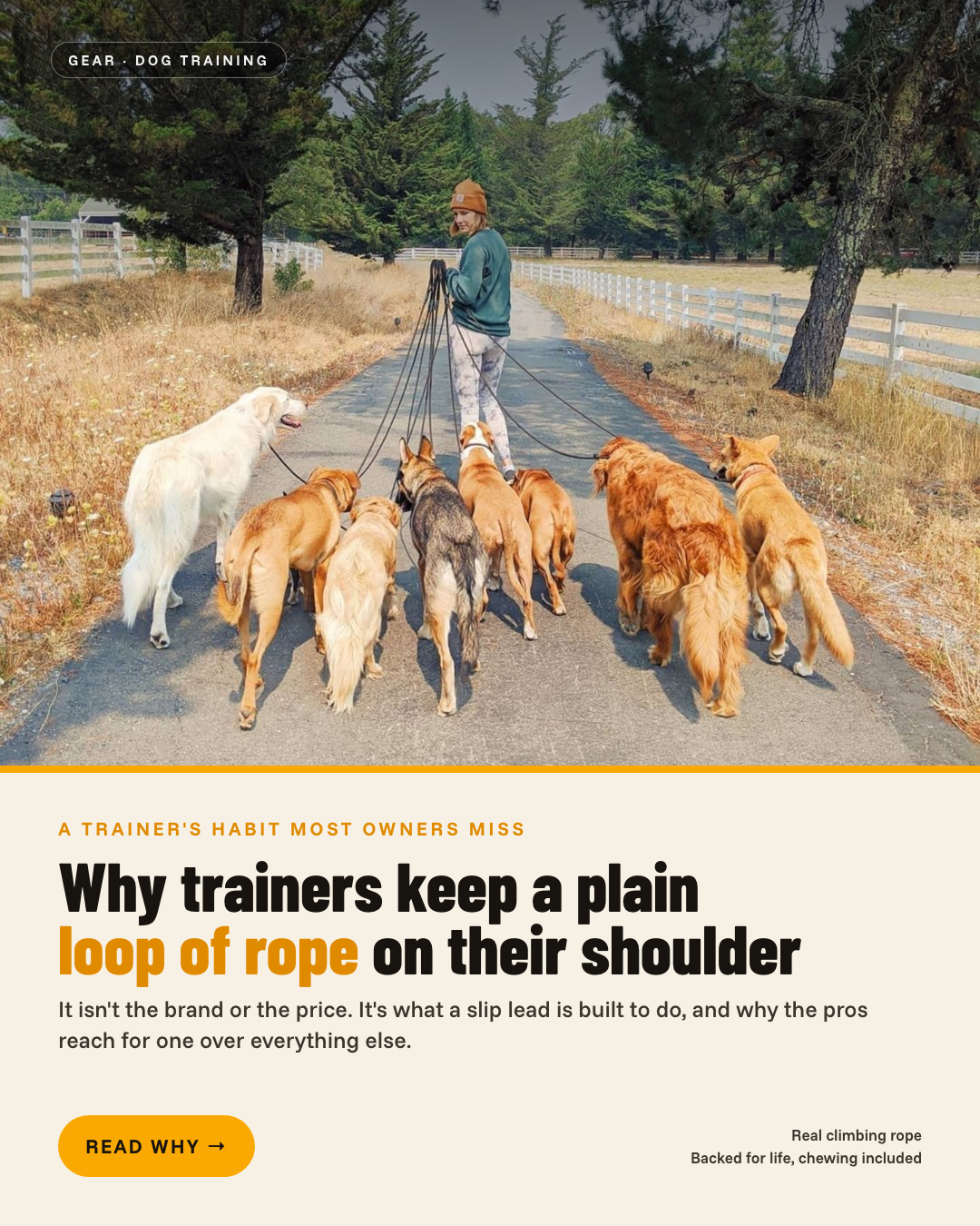 Mountain Dog Products Facebook ad