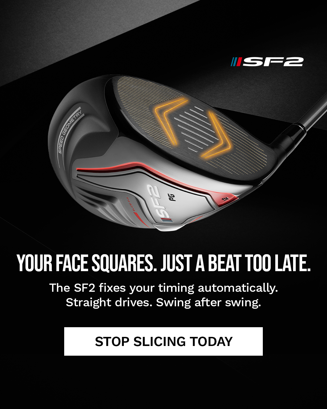 Performance Golf Facebook ad