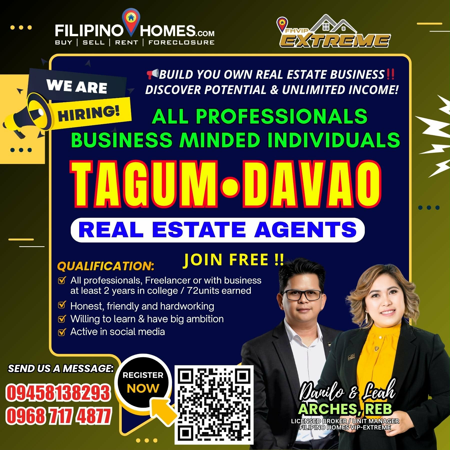Extreme Real Estate Career Builder Facebook ad: JOIN FREE! Real Estate Career Builder Seminar!