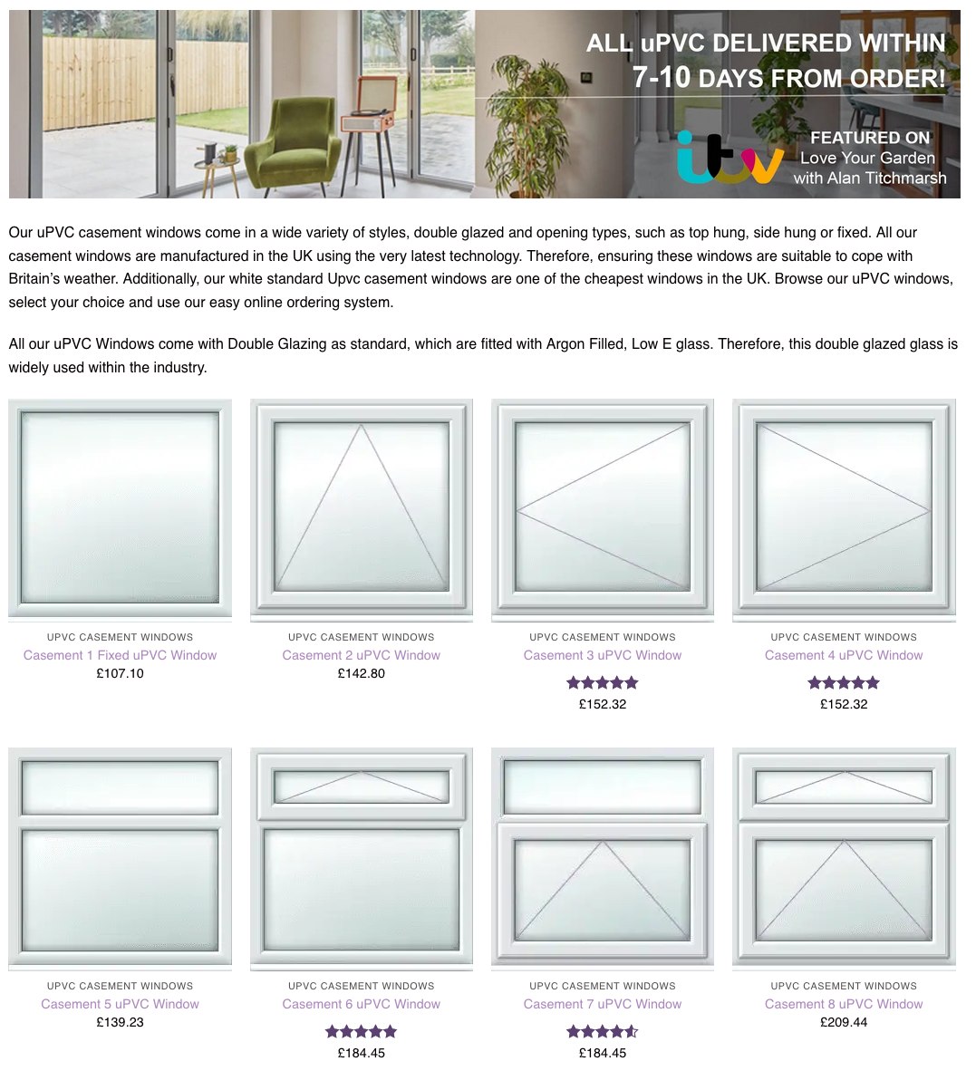 Aluminium Trade Windows Facebook ad: uPVC Casement Windows