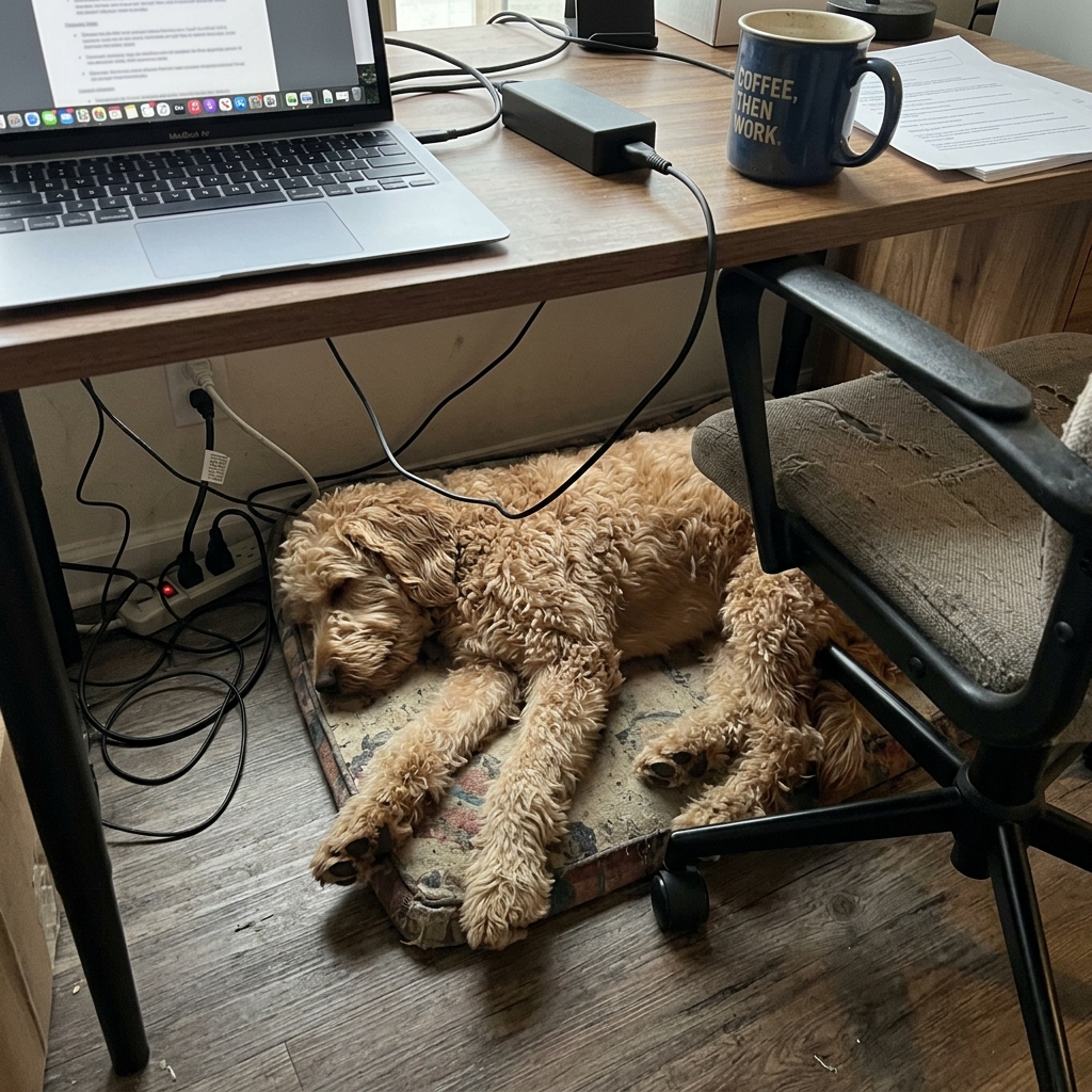 Nancy Nichols Facebook ad: I Watched My Dog Suffer From My Desk