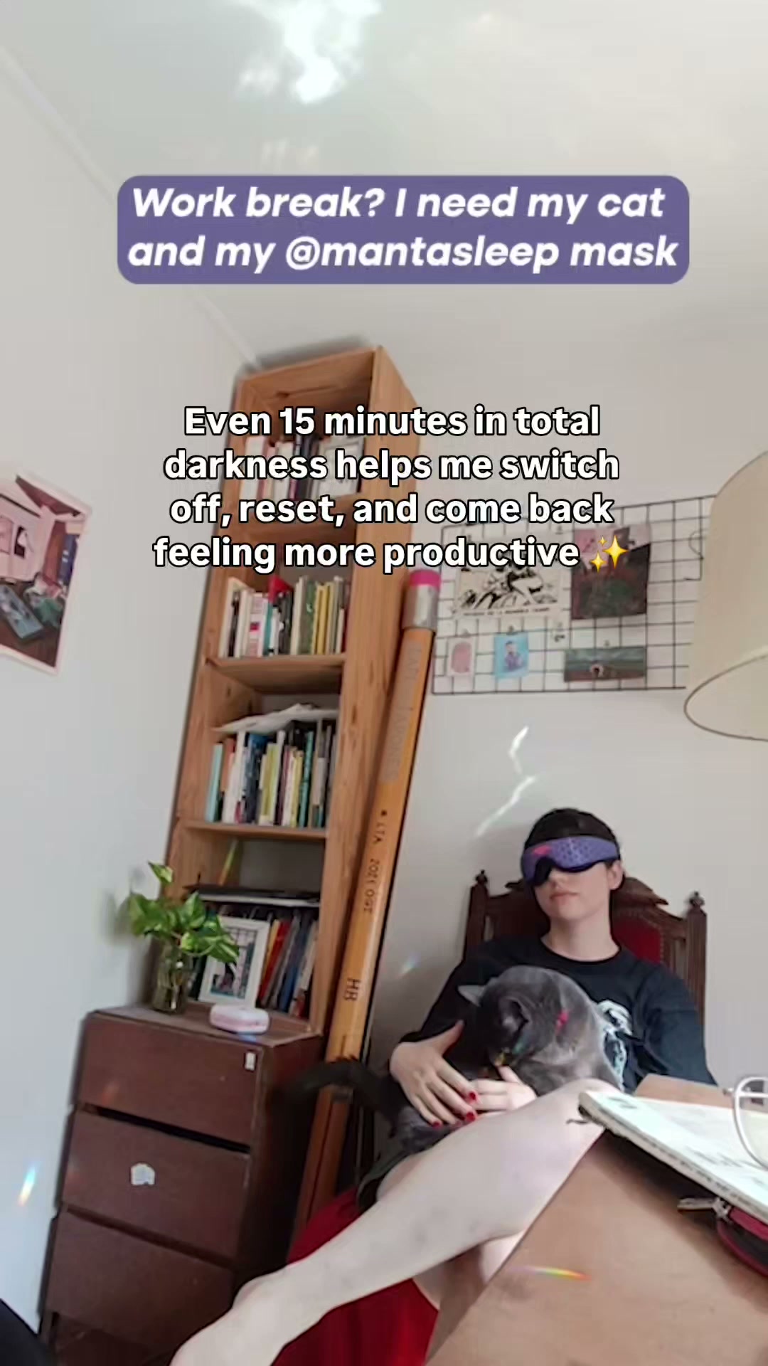 Manta Sleep Facebook ad: Better Naps Start in 100% Darkness