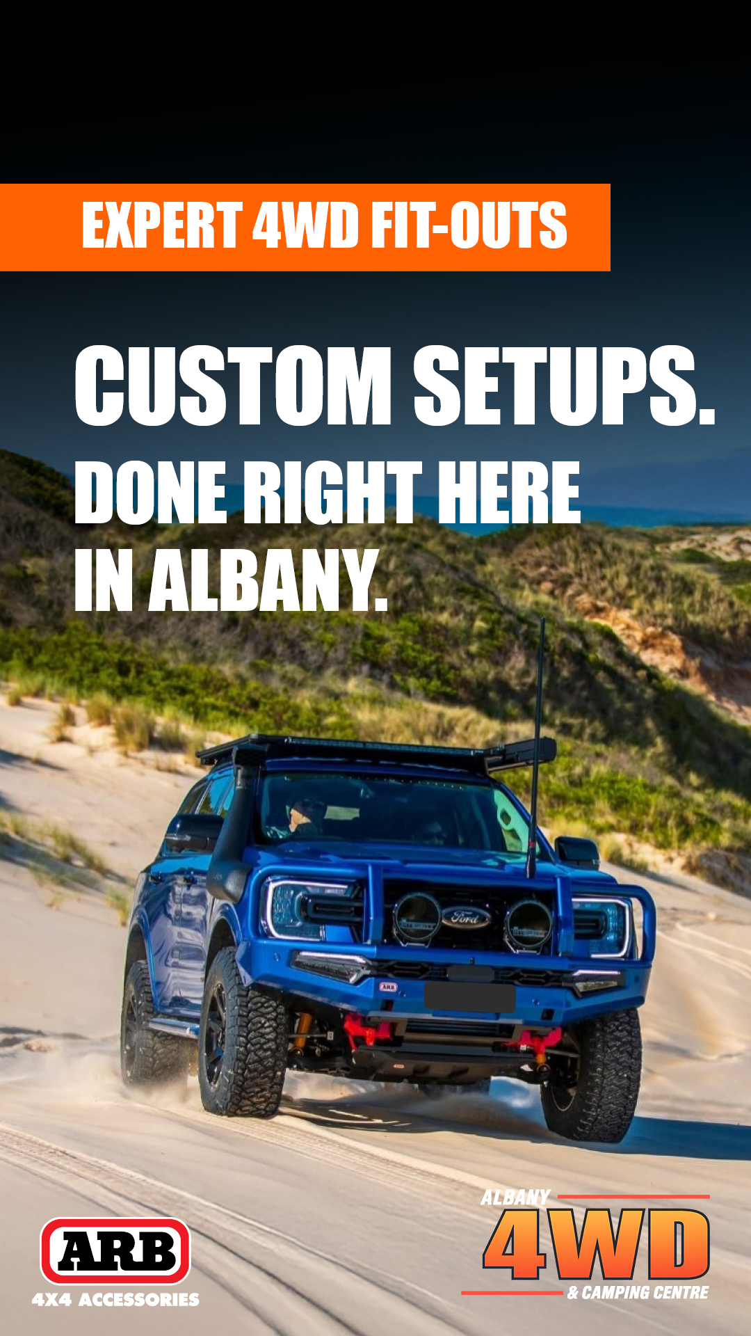 Albany 4WD and Camping Centre Facebook ad