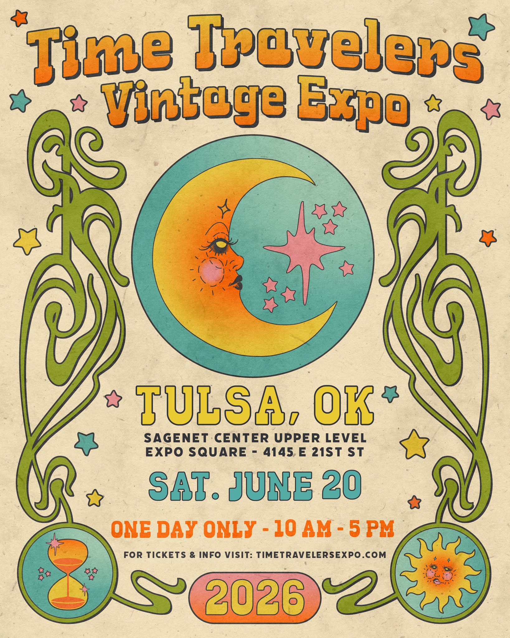 Time Travelers Vintage Expo Facebook ad