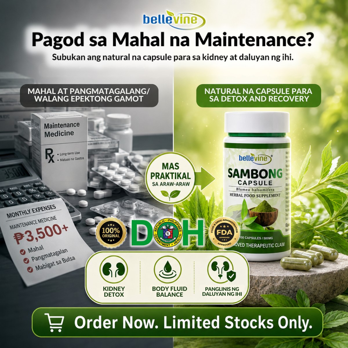 Sambong Healing Capsules PH Facebook ad