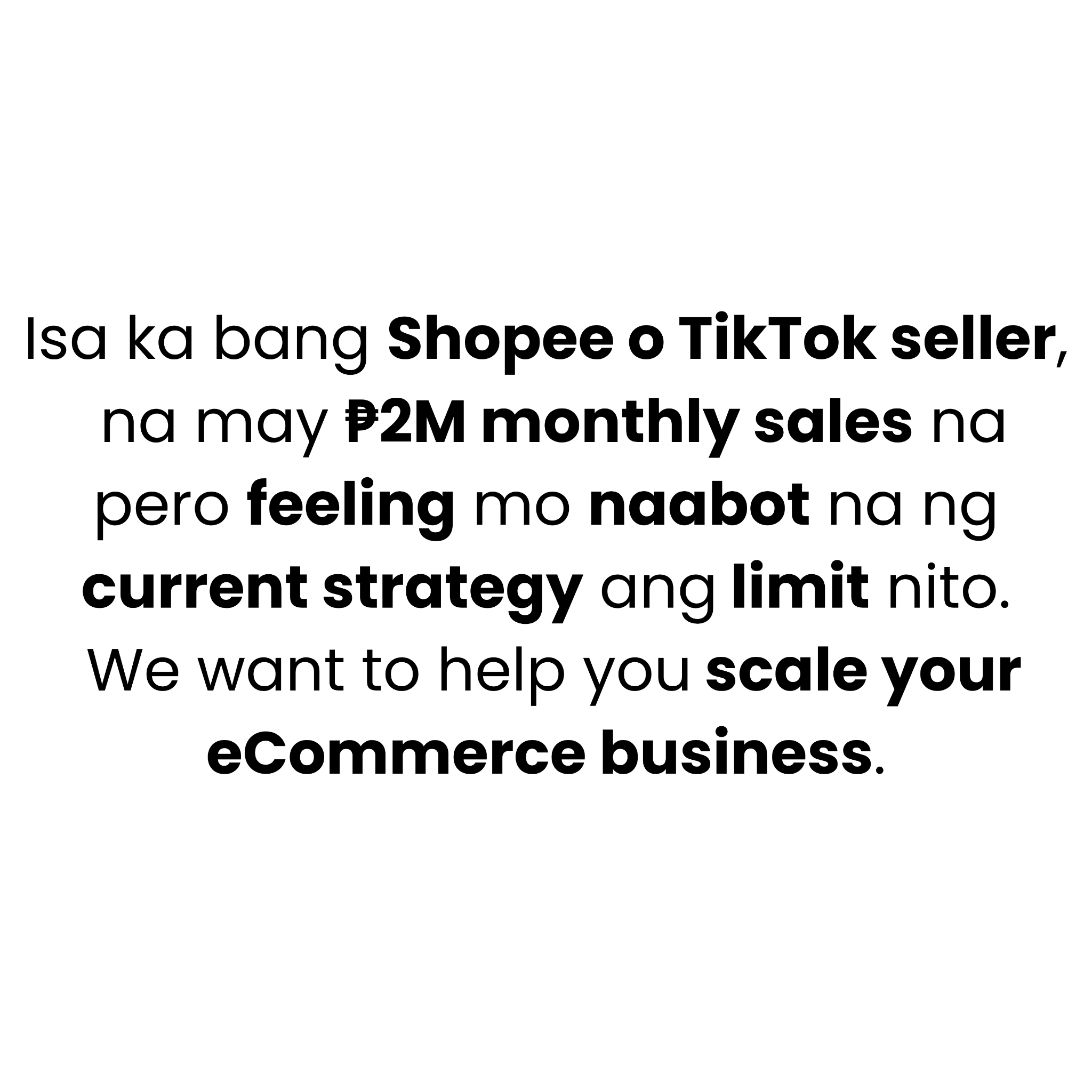 ECOM Accelerator Facebook ad