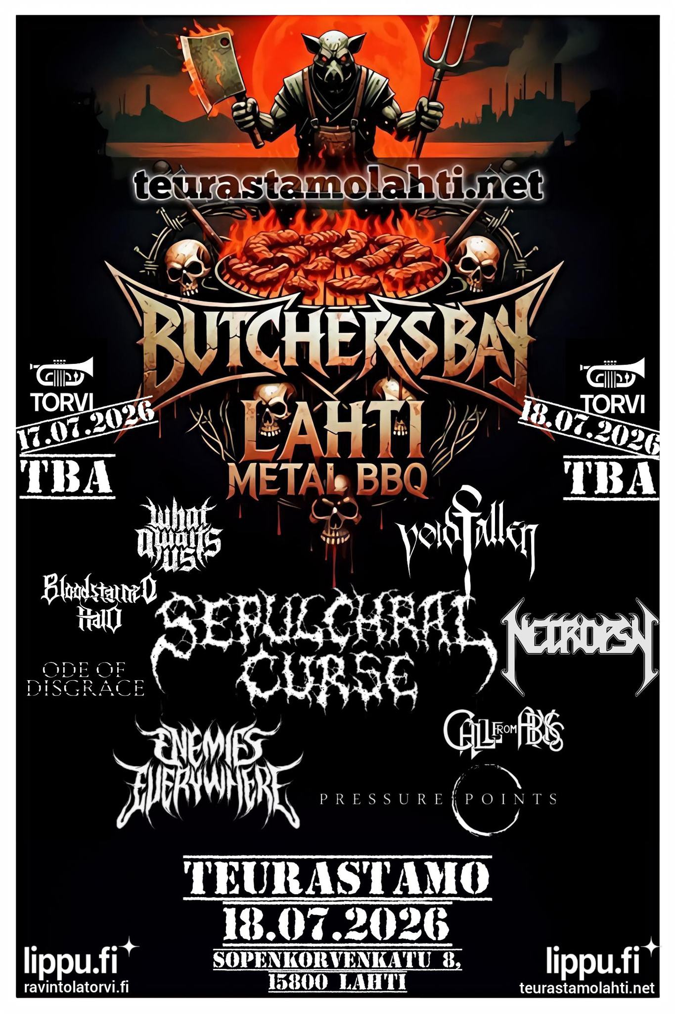 Lahti Metal BBQ Facebook ad: Butchers Bay Lahti Metal BBQ