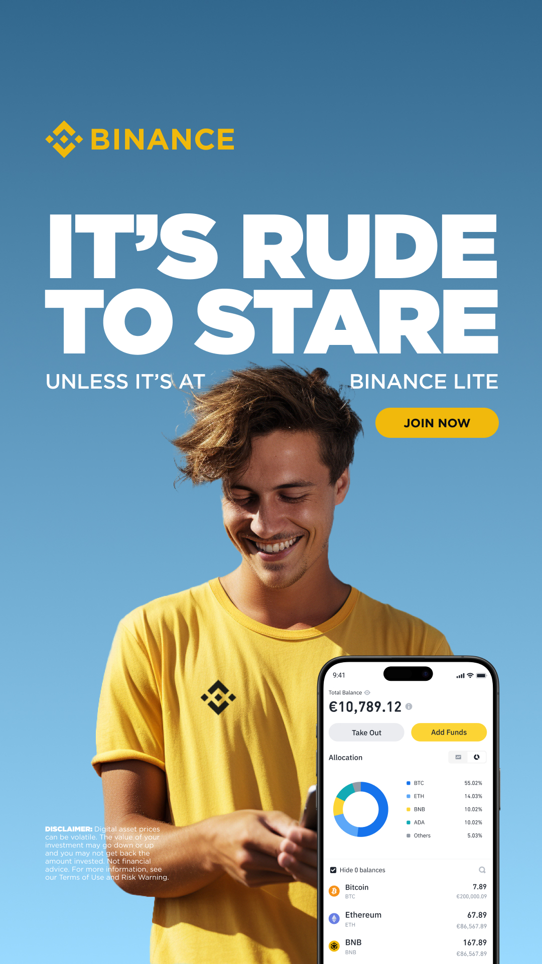 Binance Facebook ad