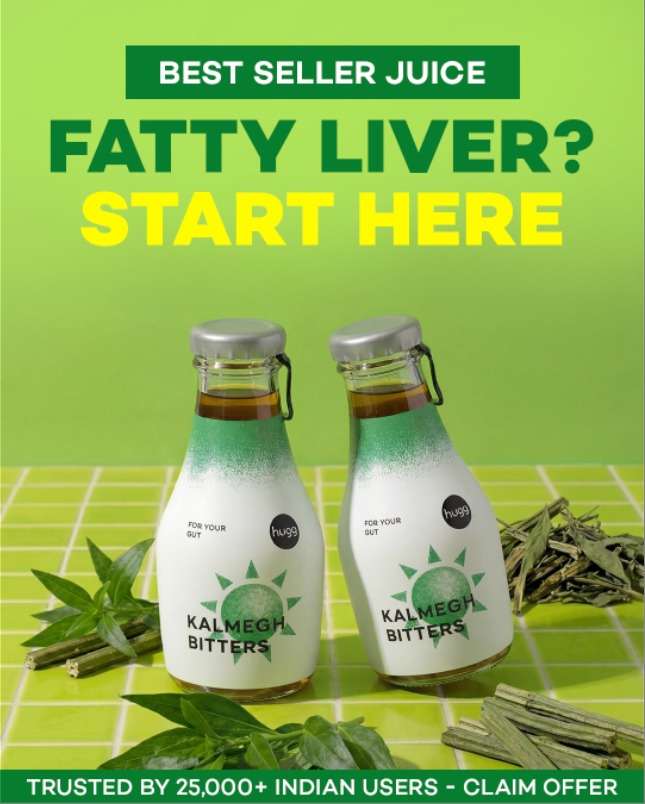 Hugg Facebook ad: [Limited Time Offer] Try Kalmegh Bitters, Today