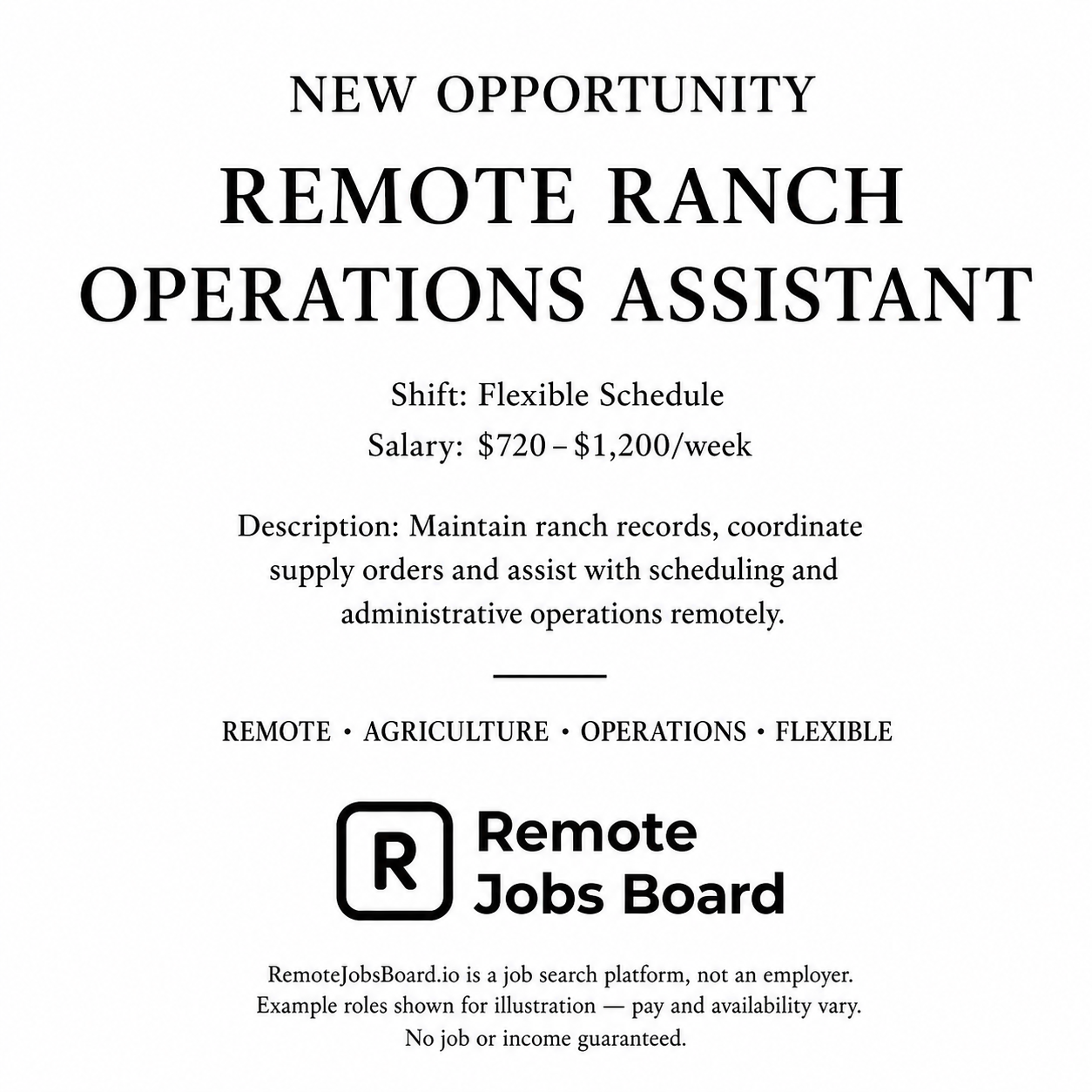 Remote Jobs Board - Work From Anywhere Facebook ad