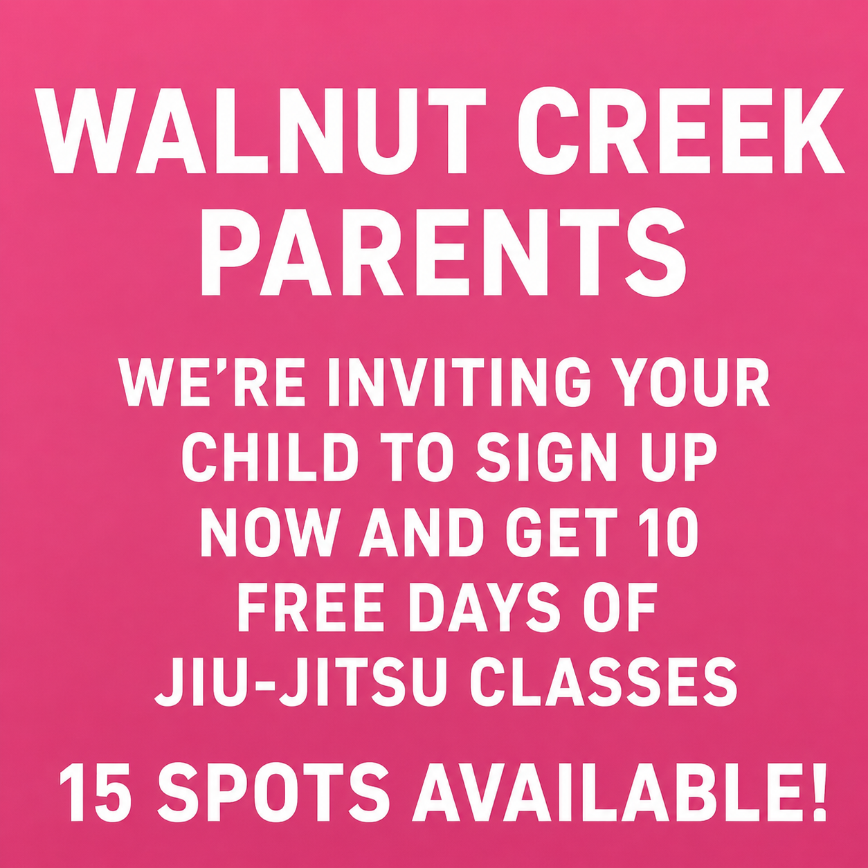Essence BJJ Walnut Creek Facebook ad