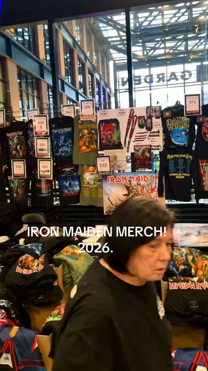 Sketchy Tees Facebook ad: Premium Iron Maiden Tour Hoodies