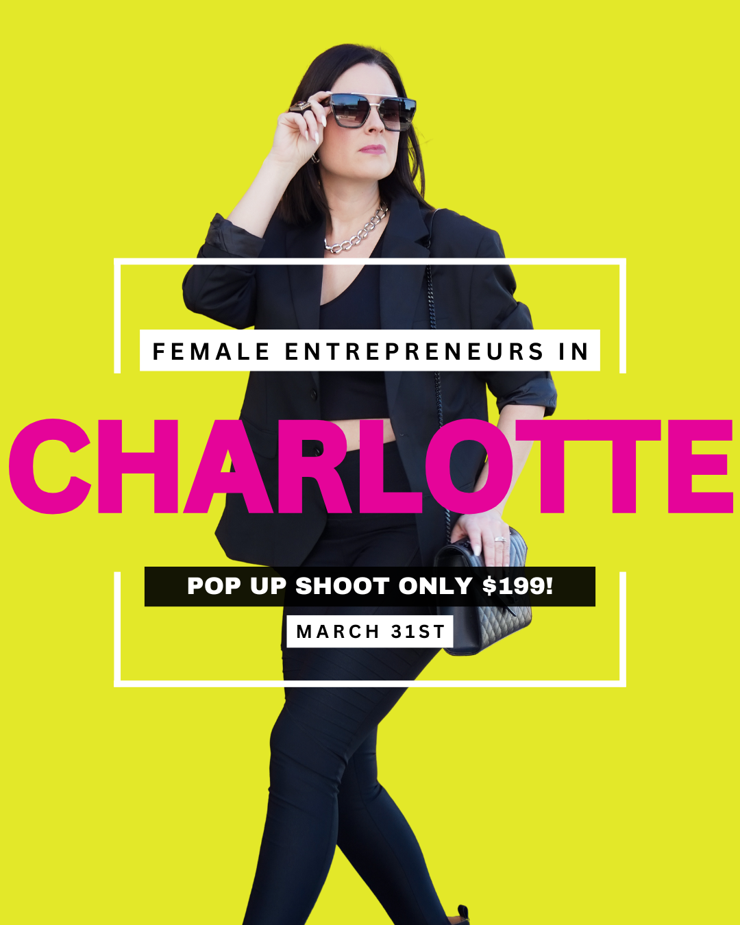 FemForce Photoshoots Facebook ad: If you run a business in Charlotte, stop scrolling.