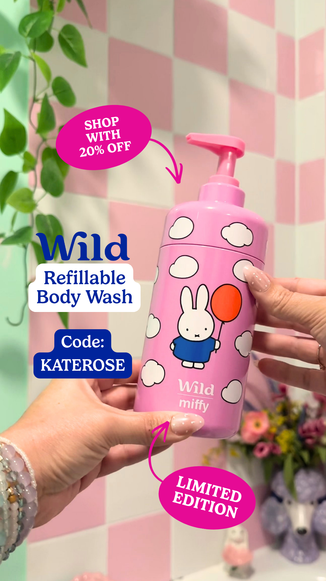 Wild Facebook ad: Get 20% off with code KATEROSE