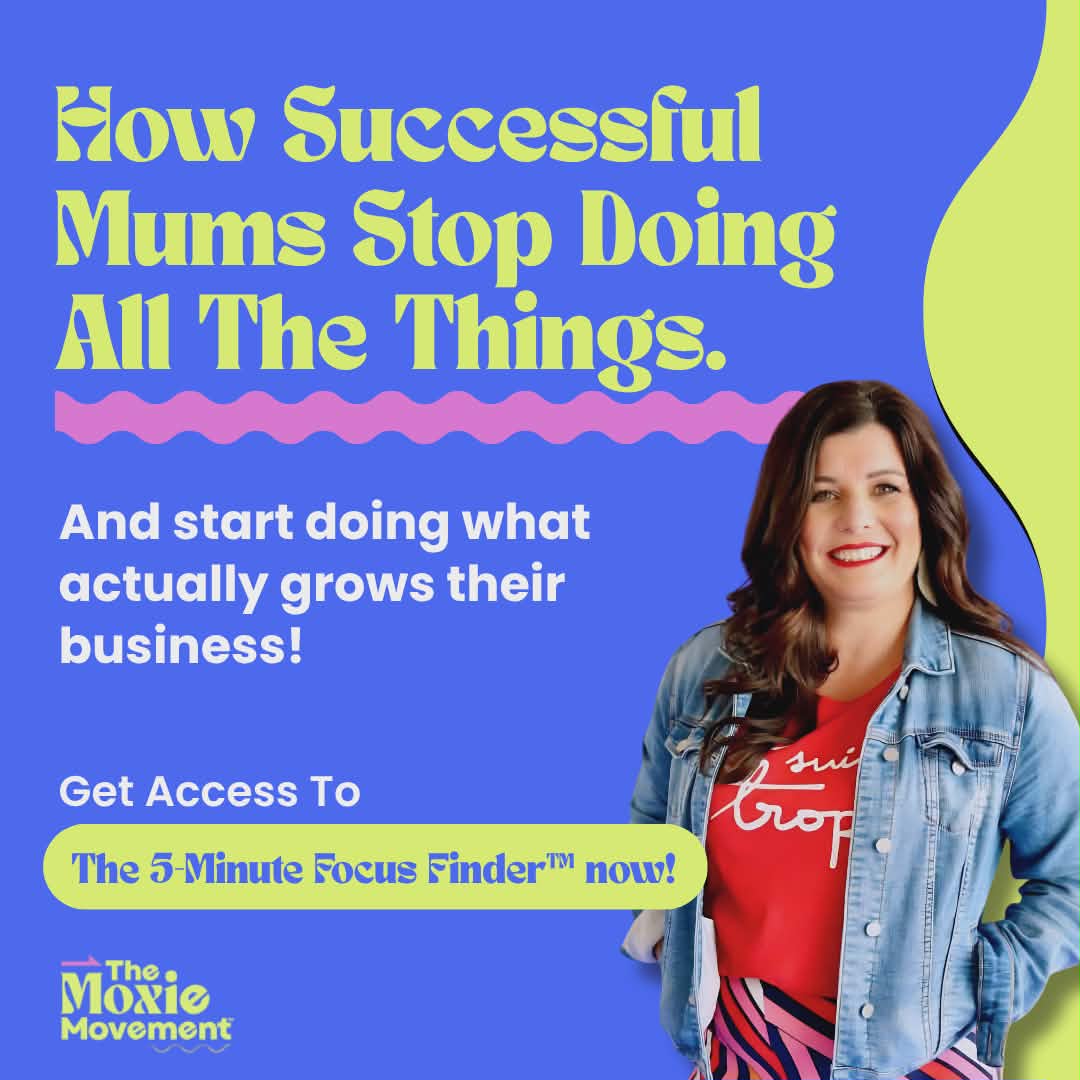 Sarah Greener - The Moxie Movement Facebook ad: The 5-Minute Tool To Stop Your From Overworking!
