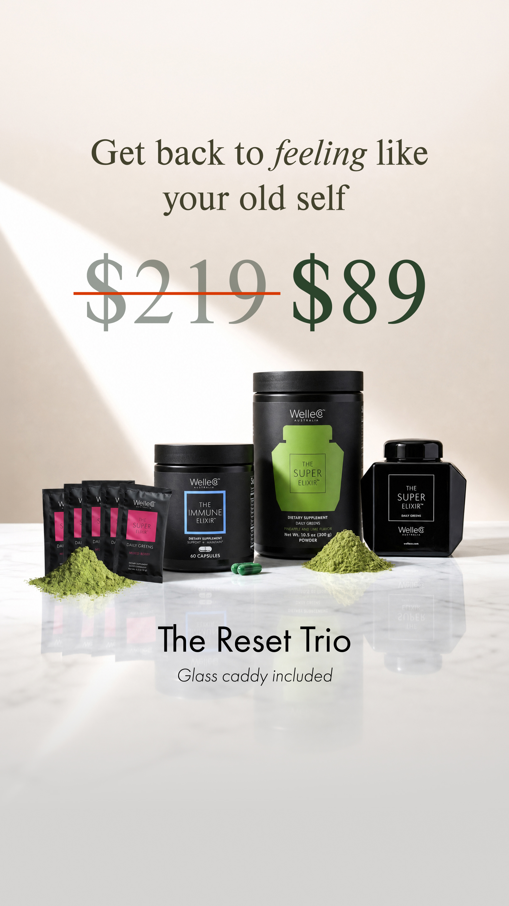 WelleCo Facebook ad