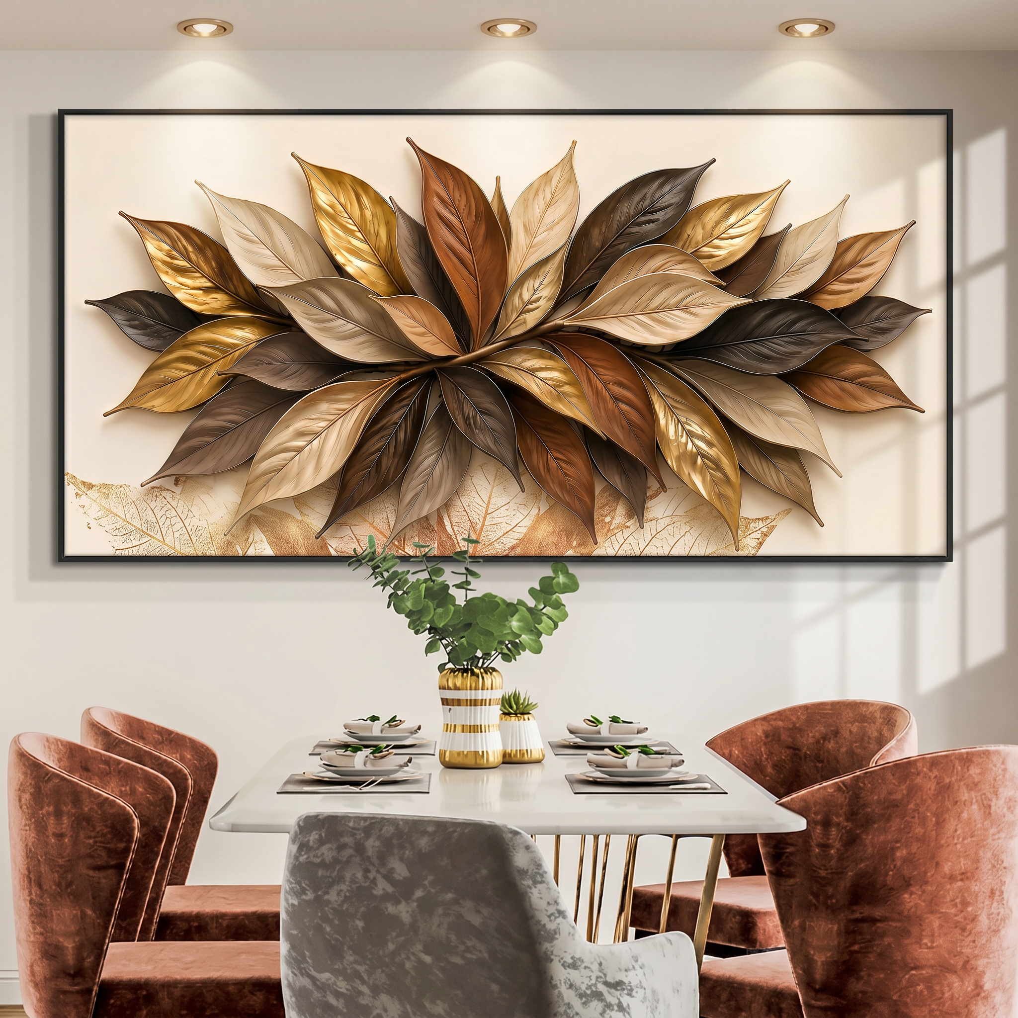 Tailored Canvases - Personalized Art Facebook ad: Rustic Golden Petals | Made in the USA | Ships Fast