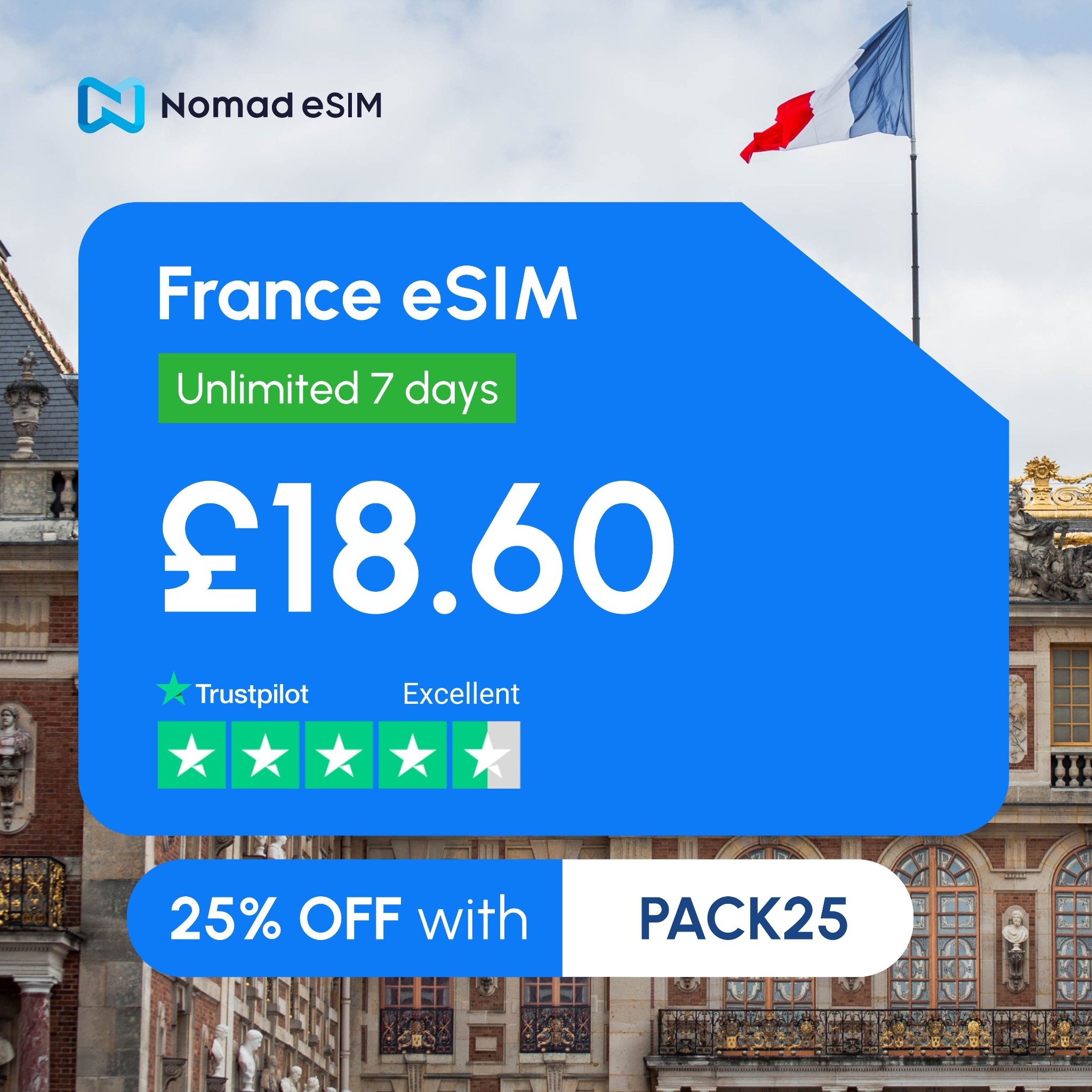 Nomad Esim Facebook ad