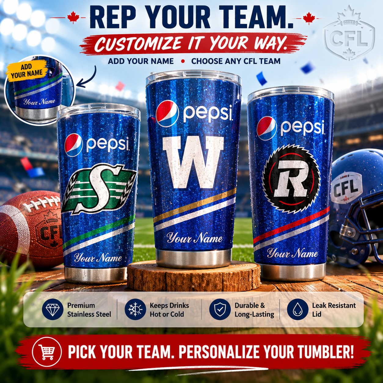 CFL Gifts For Fan Facebook ad