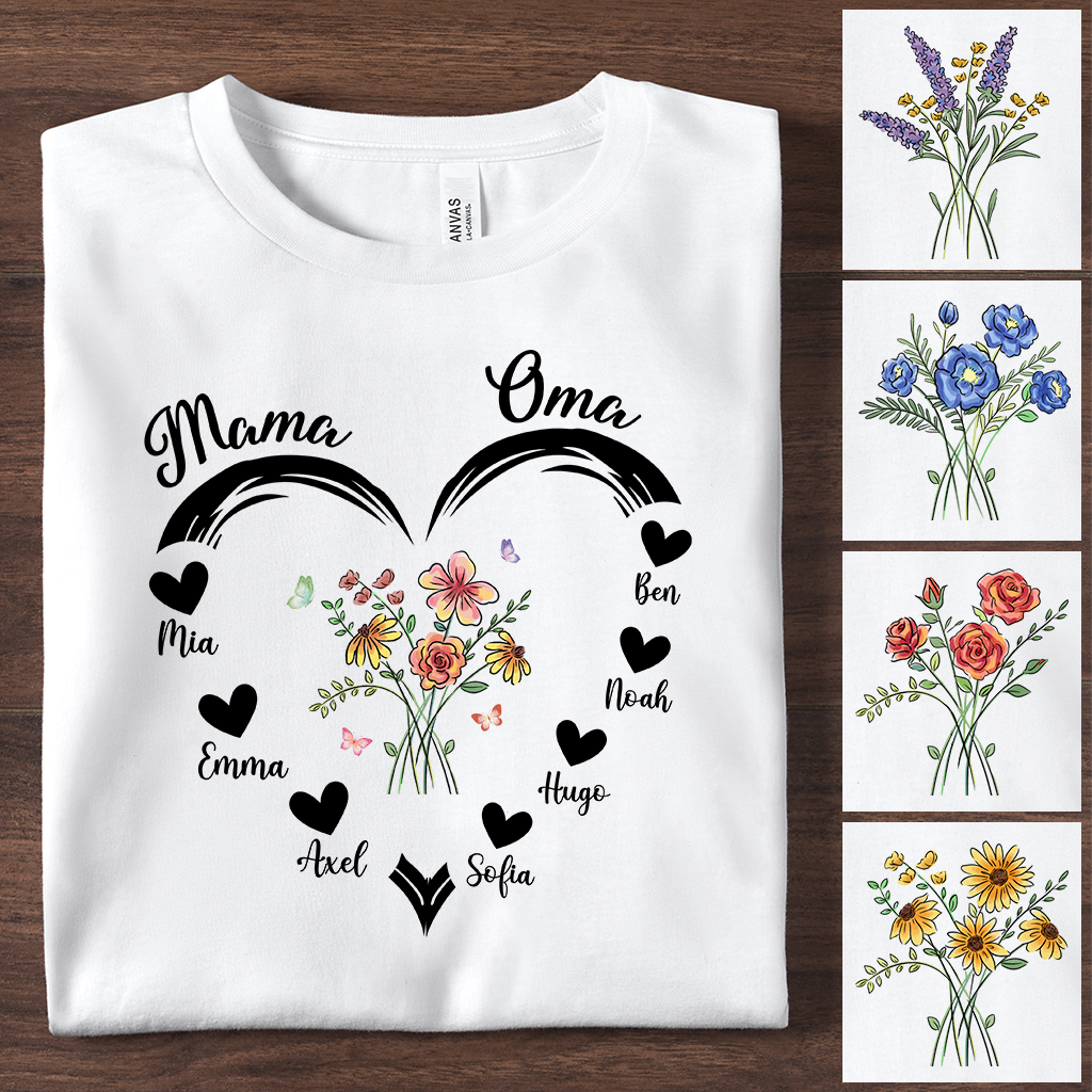 Dietollemode Geschenke Facebook ad: Oma Herz Mit Blumen