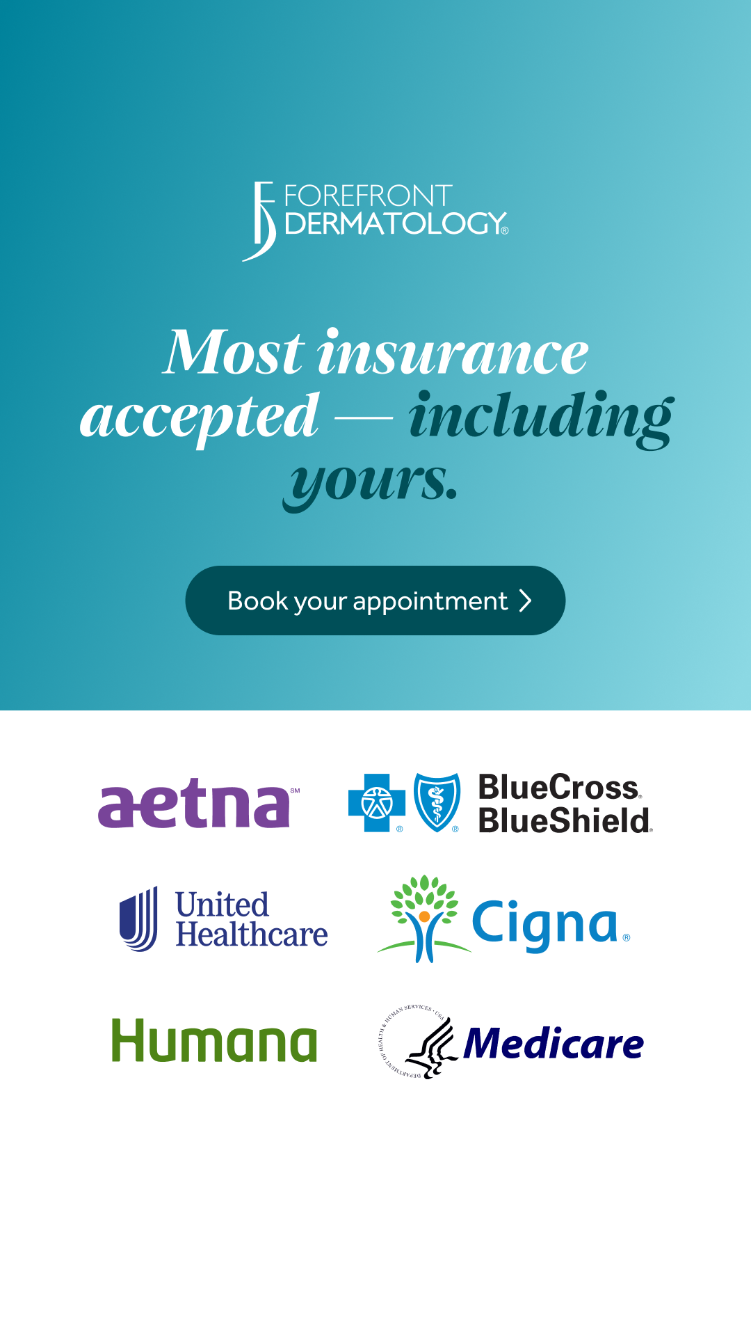 Forefront Dermatology Charlotte Facebook ad from Jun 15, 2026