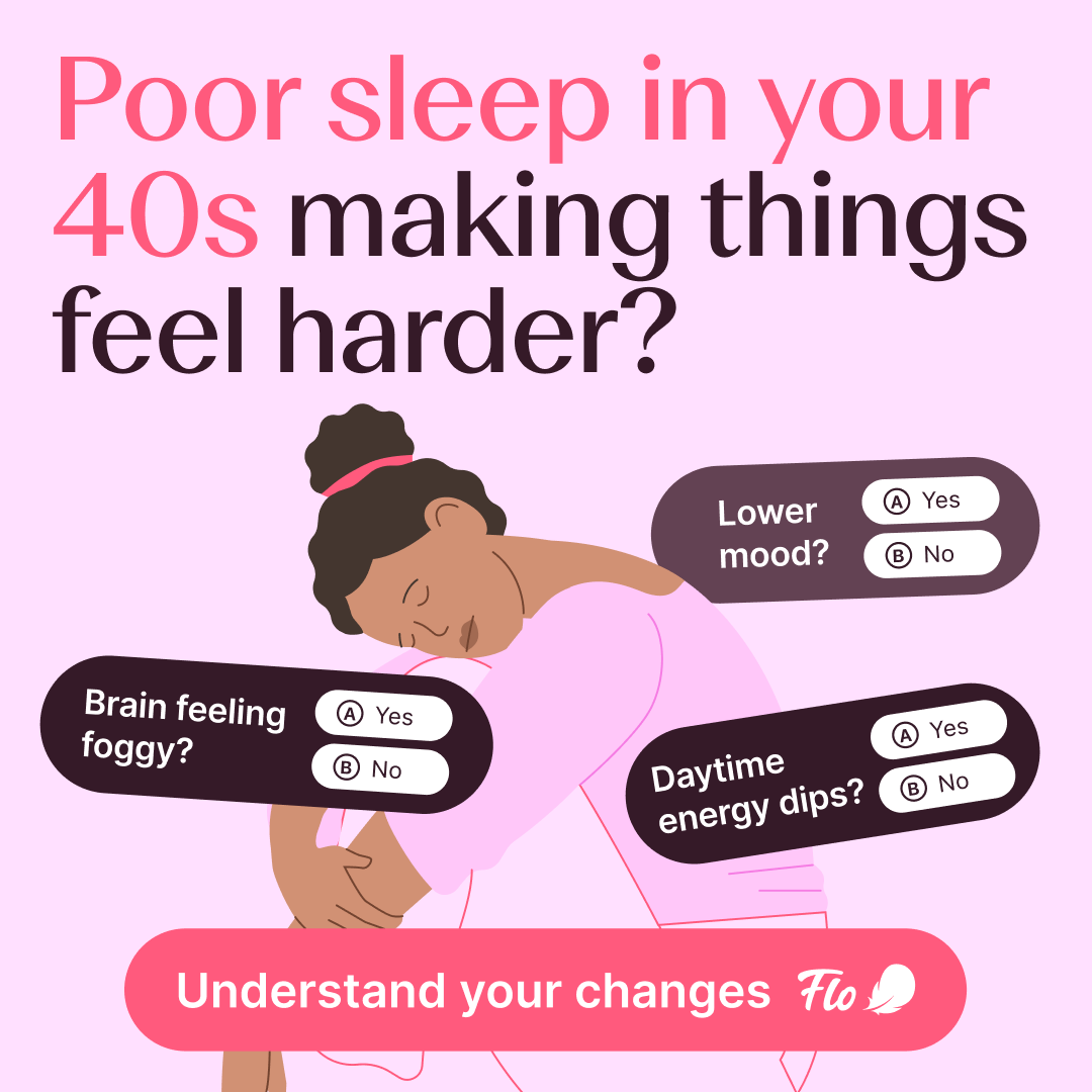 Flo Health App Facebook ad: Try Flo and never look back