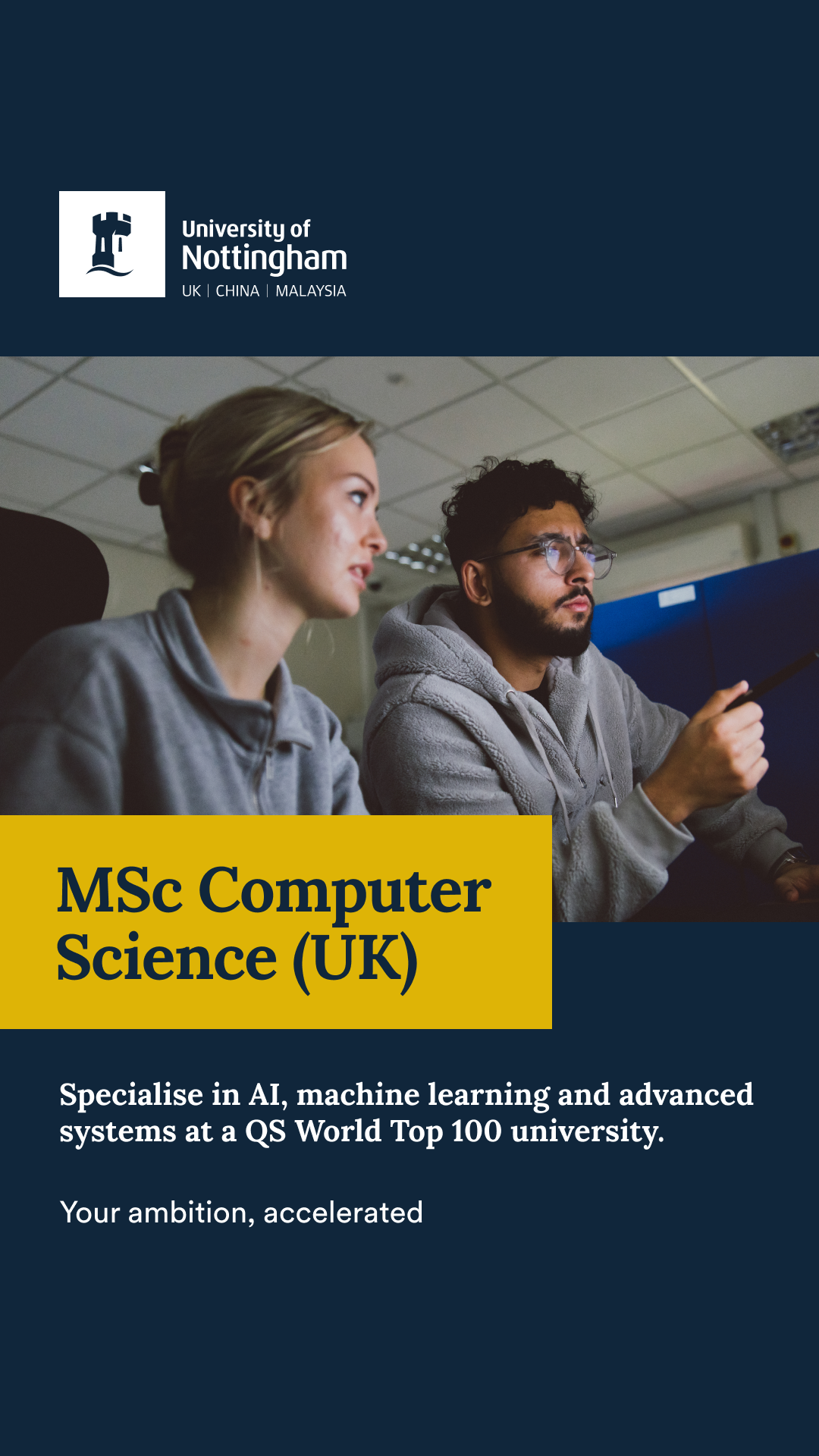 University of Nottingham Facebook ad