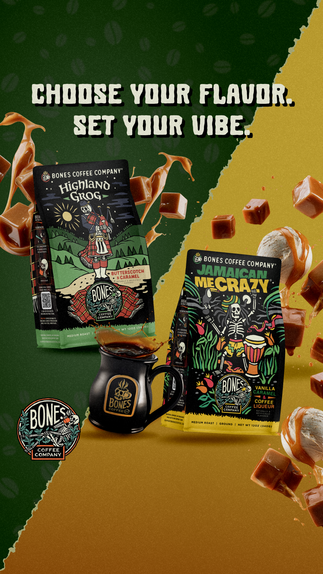 Bones Coffee Company Facebook ad