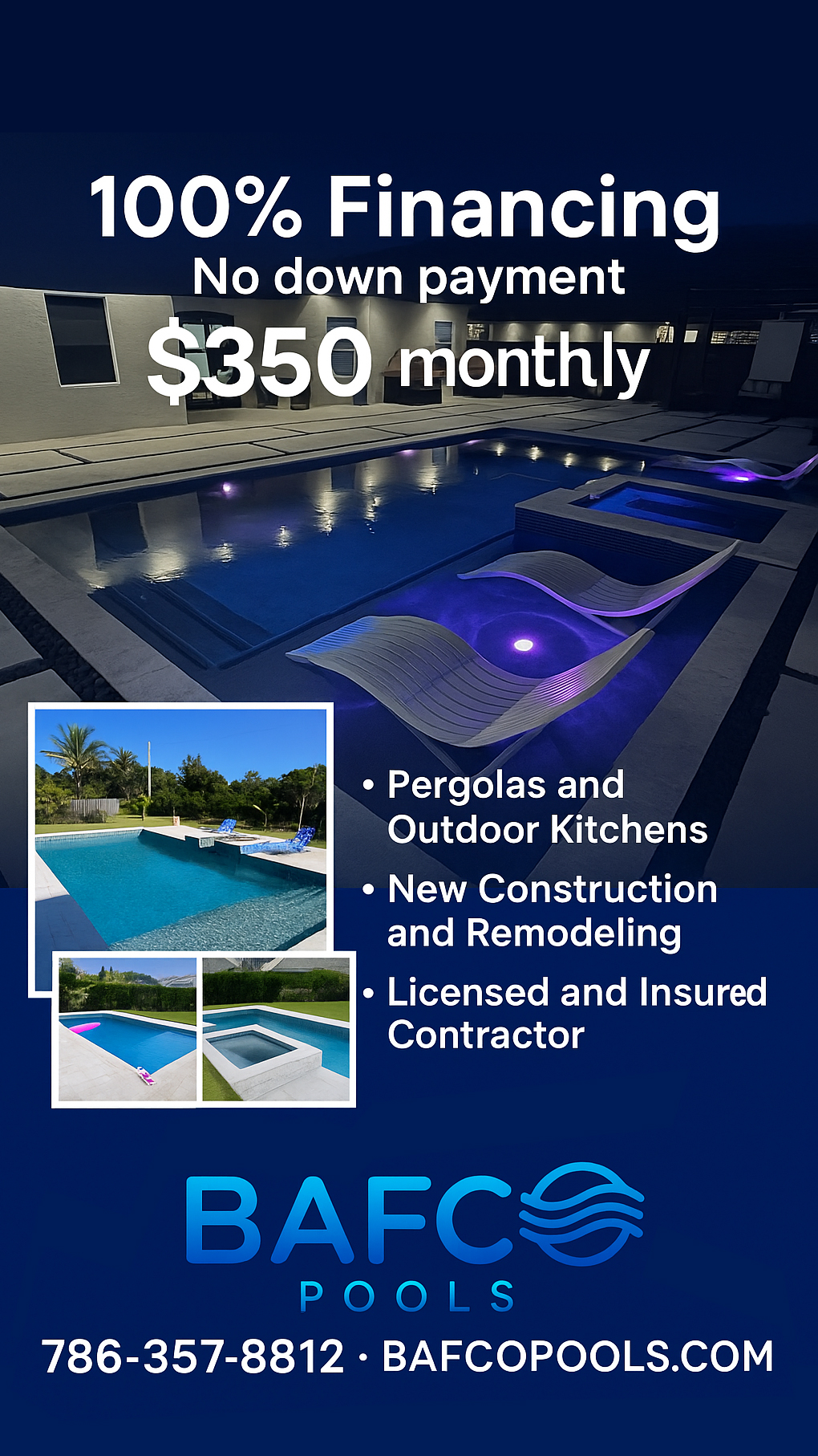 BAFCO POOLS Facebook ad from Jun 2, 2026