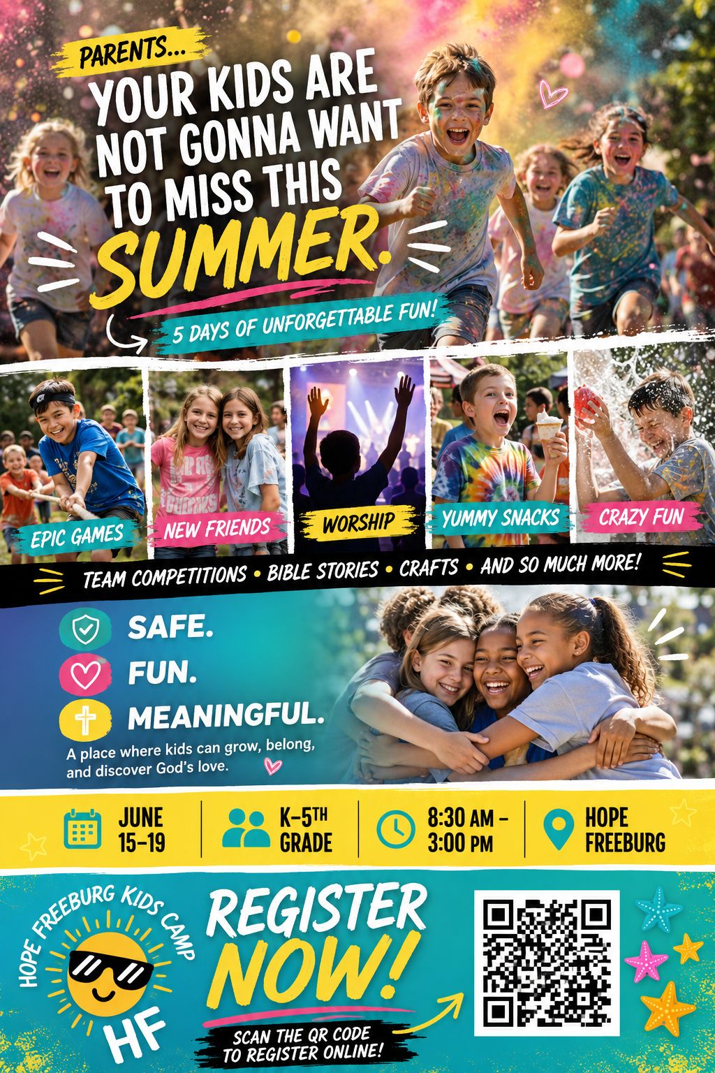 Hope Freeburg Facebook ad: Hope Freeburg Kid's Camp