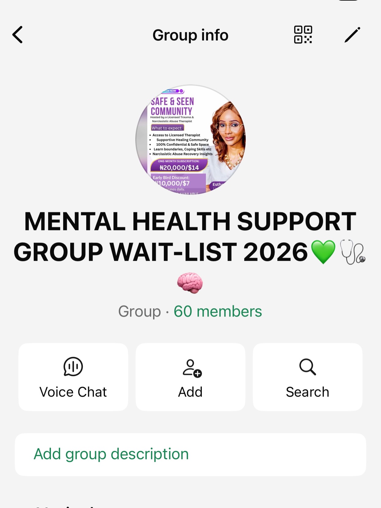 Talks With Esther Therapy & Counseling Facebook ad