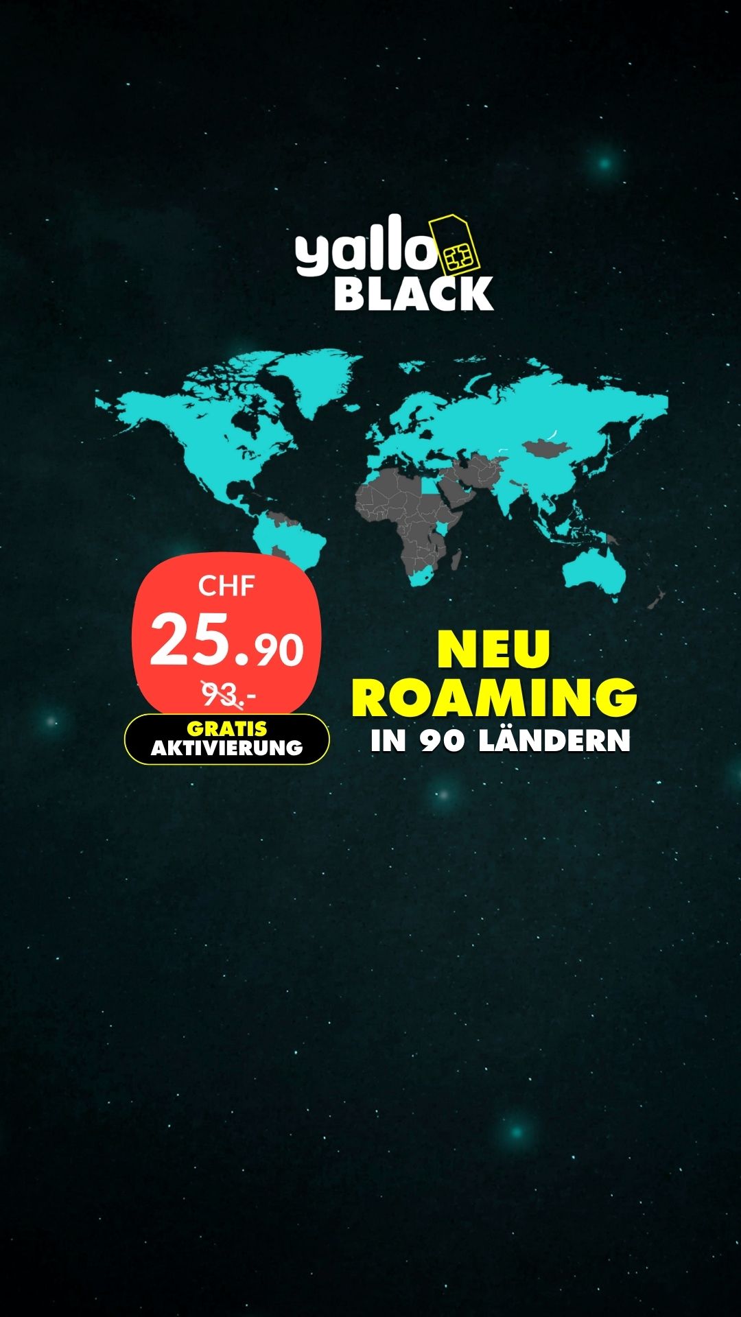 yallo Facebook ad: 72% lebenslanger Rabatt