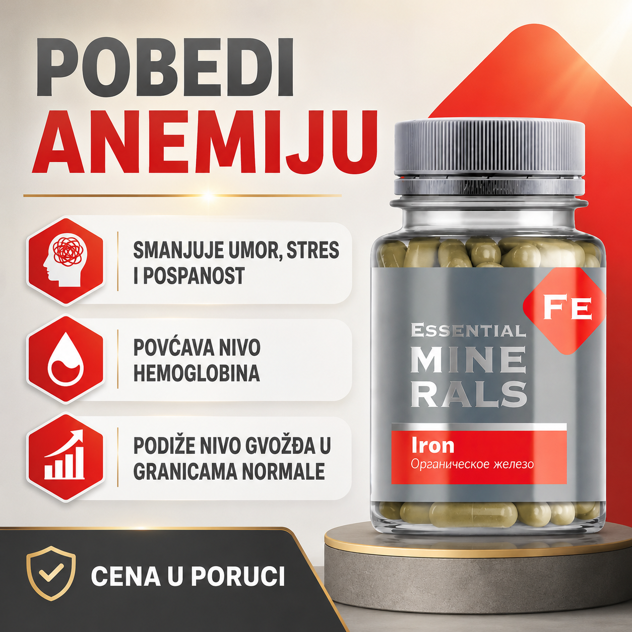 Energija Gvožđa Facebook ad: POBEDI ANEMIJU!