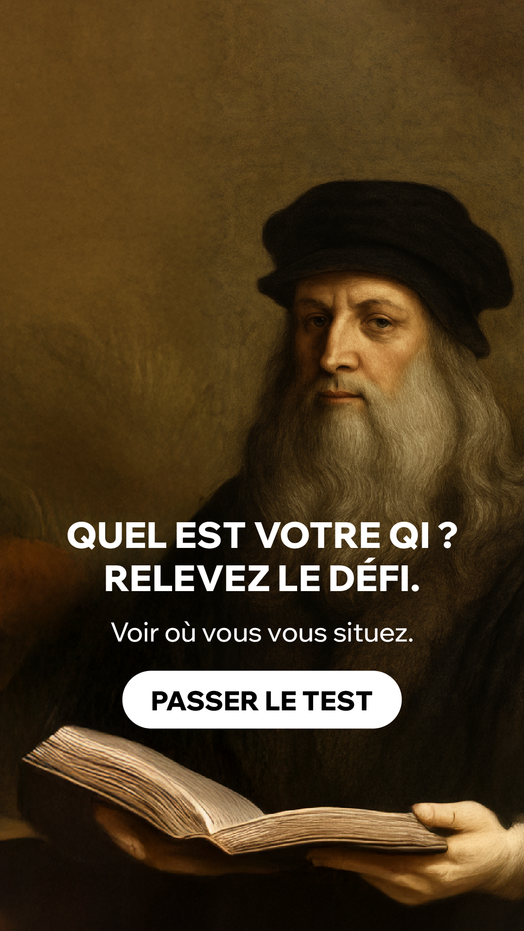 International IQ test Facebook ad