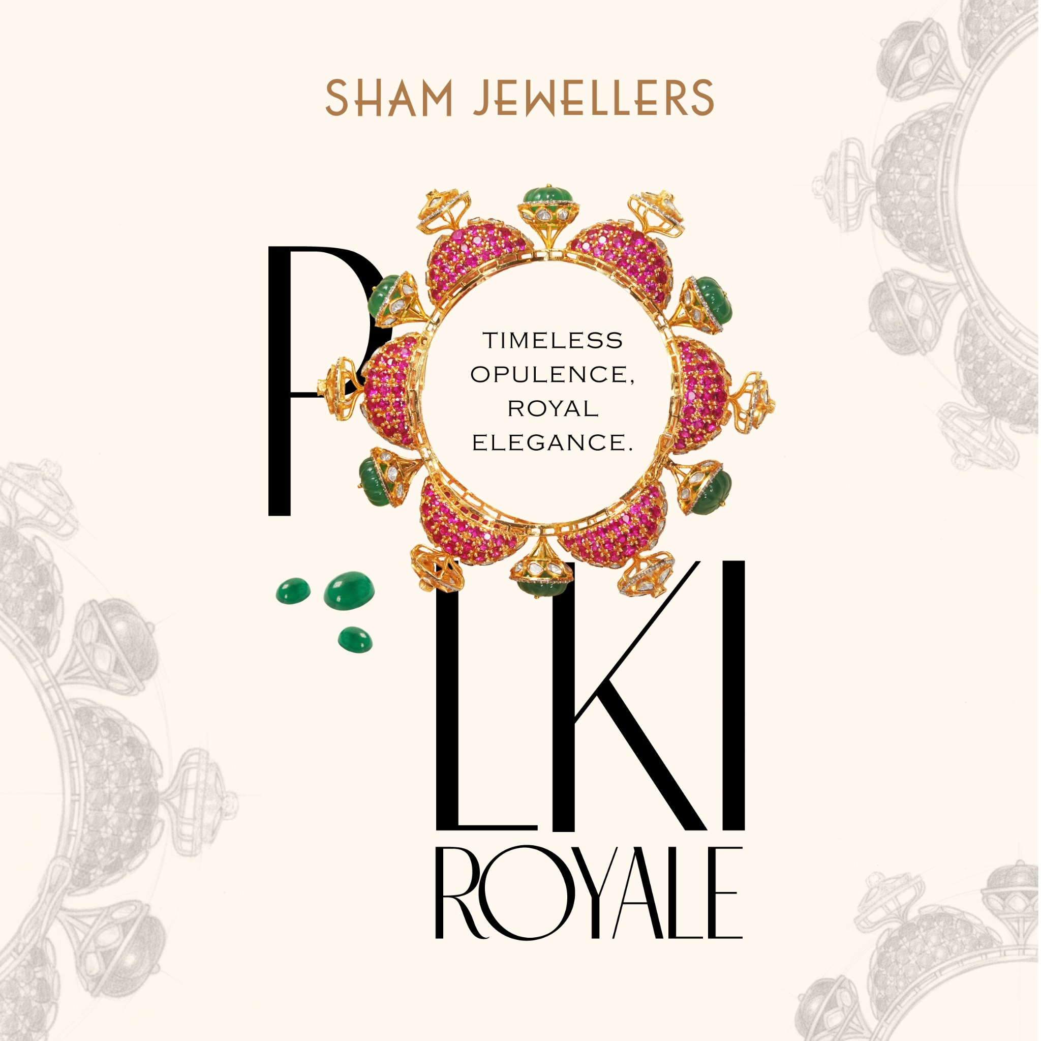 SHAM Jewellers Facebook ad: Timeless Polki, Modern Elegance