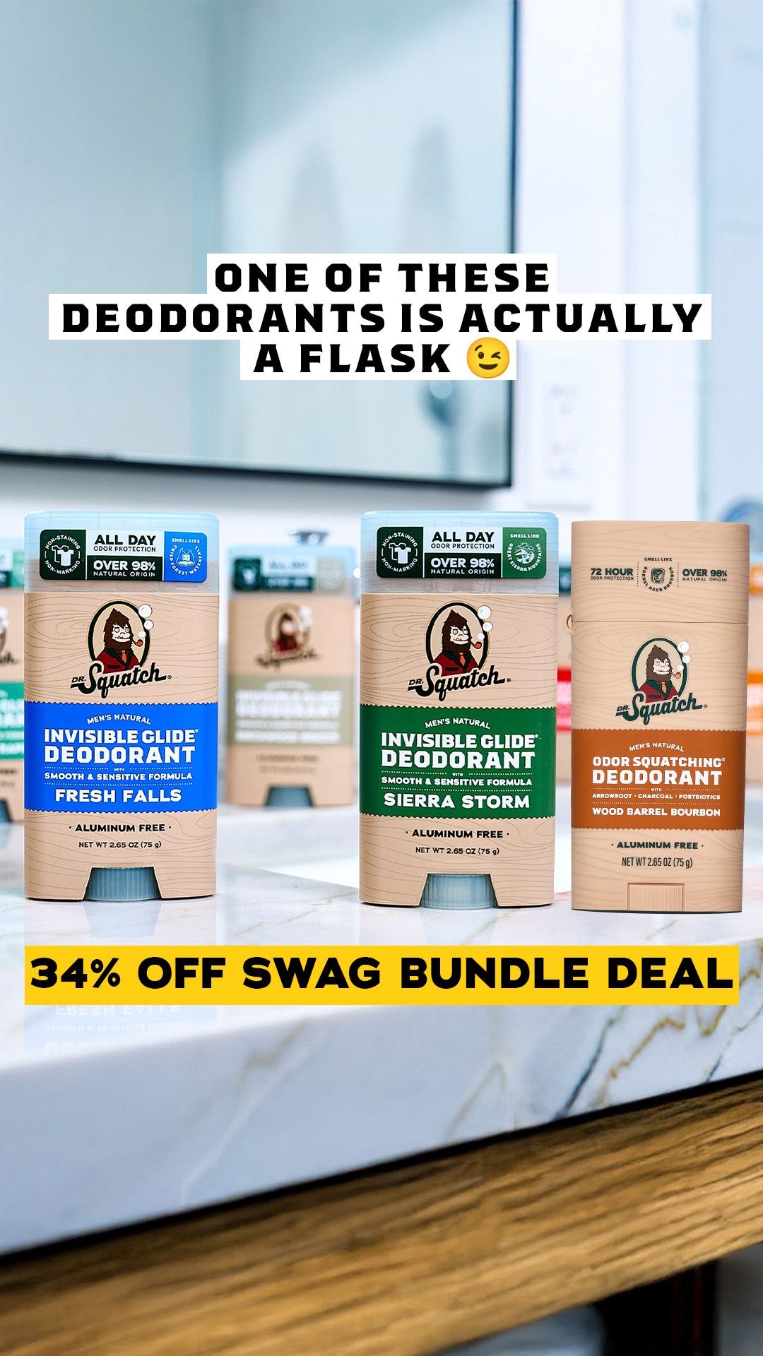 Dr. Squatch Facebook ad