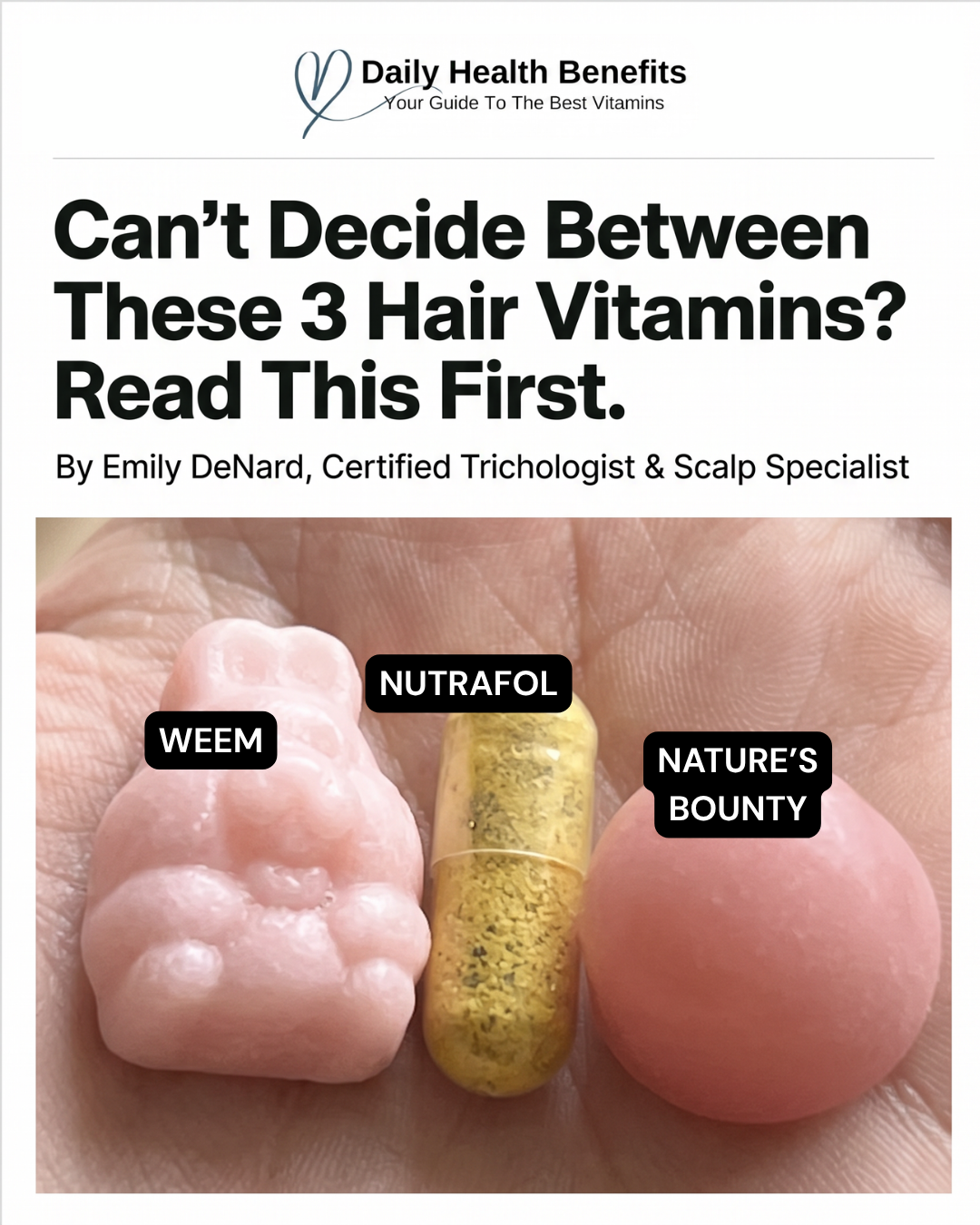 Certified Trichologist & Scalp Specialist Emily DeNard, Emunah Beauty Facebook ad: Scalp Specialists Honest Review Of 2026 Top 3 Hair Growth…