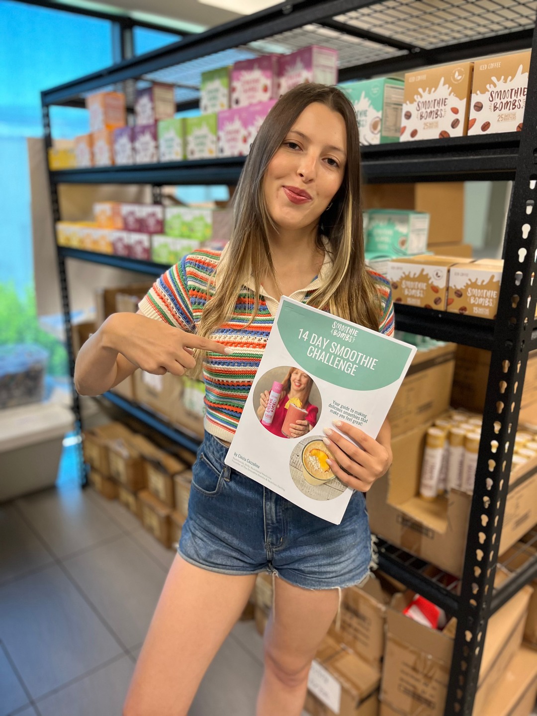 The Smoothie Bombs Facebook ad: FREE 14 Day Smoothie Challenge