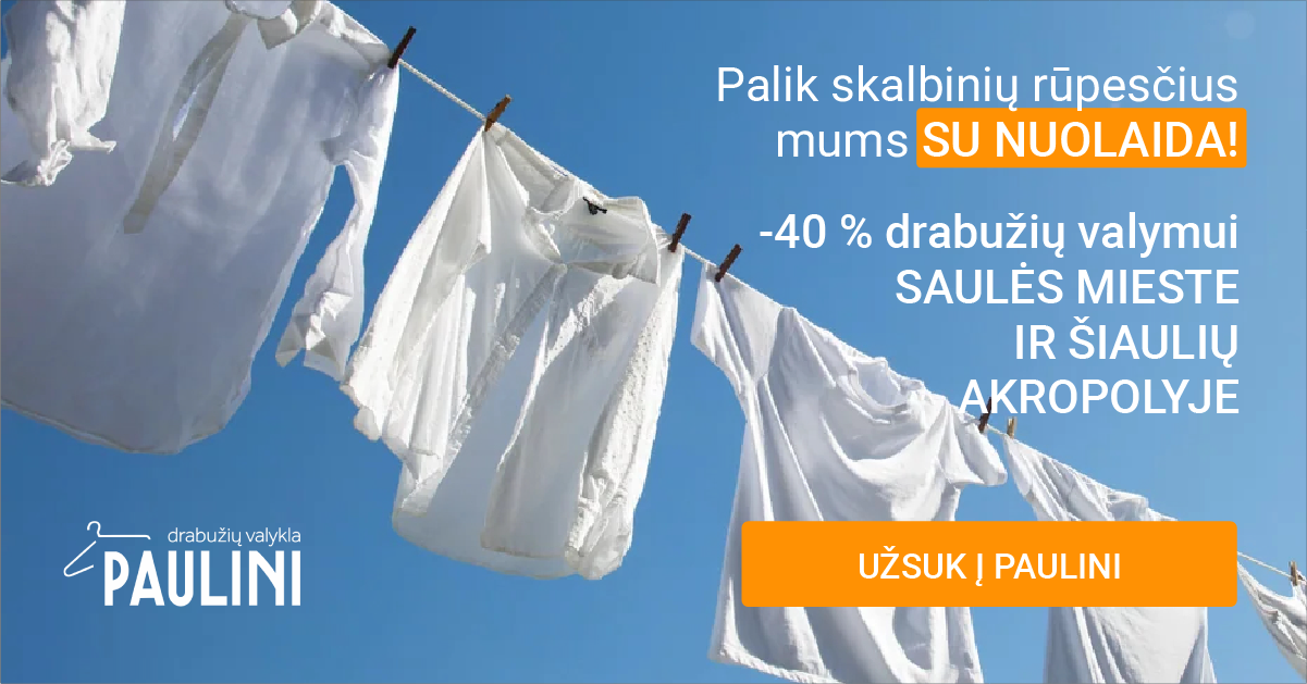 Paulini - drabužių valykla Facebook ad